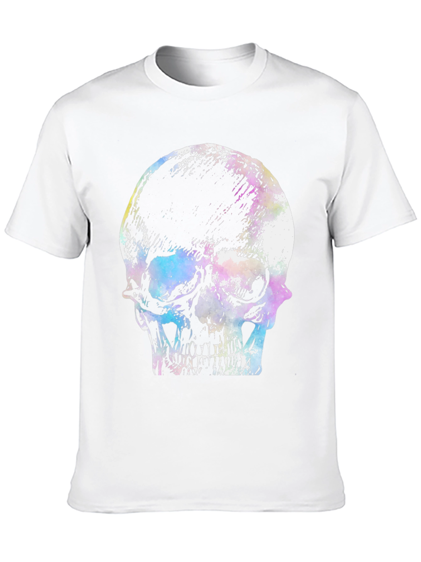 Skull Graphic Print T-Shirt - Black