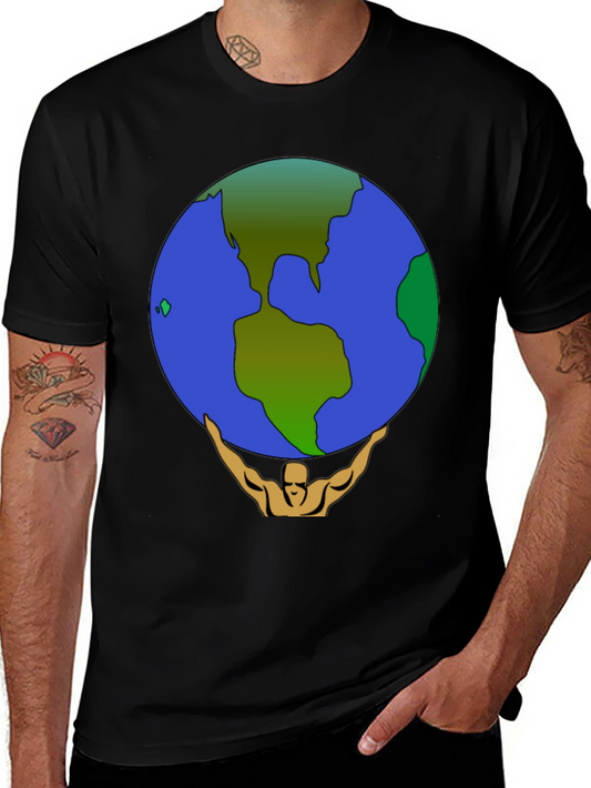 Atlas Earth Graphic T-Shirt - Black