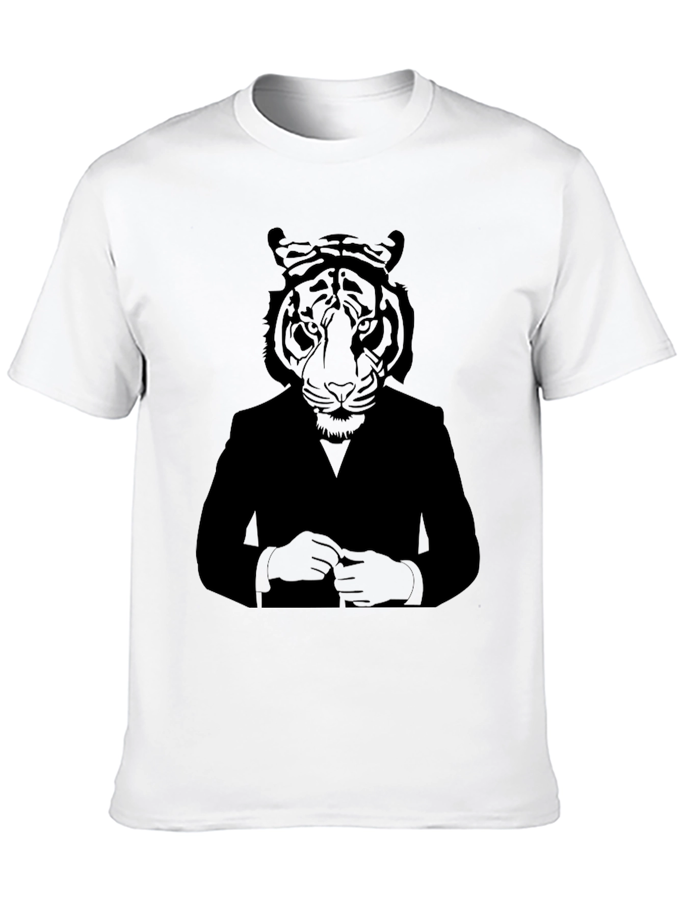 Tiger Suit Graphic T-Shirt - Cool Animal Design