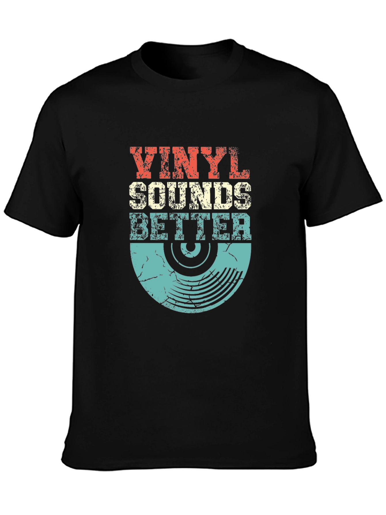Vinyl Sounds Better Retro Graphic Tee