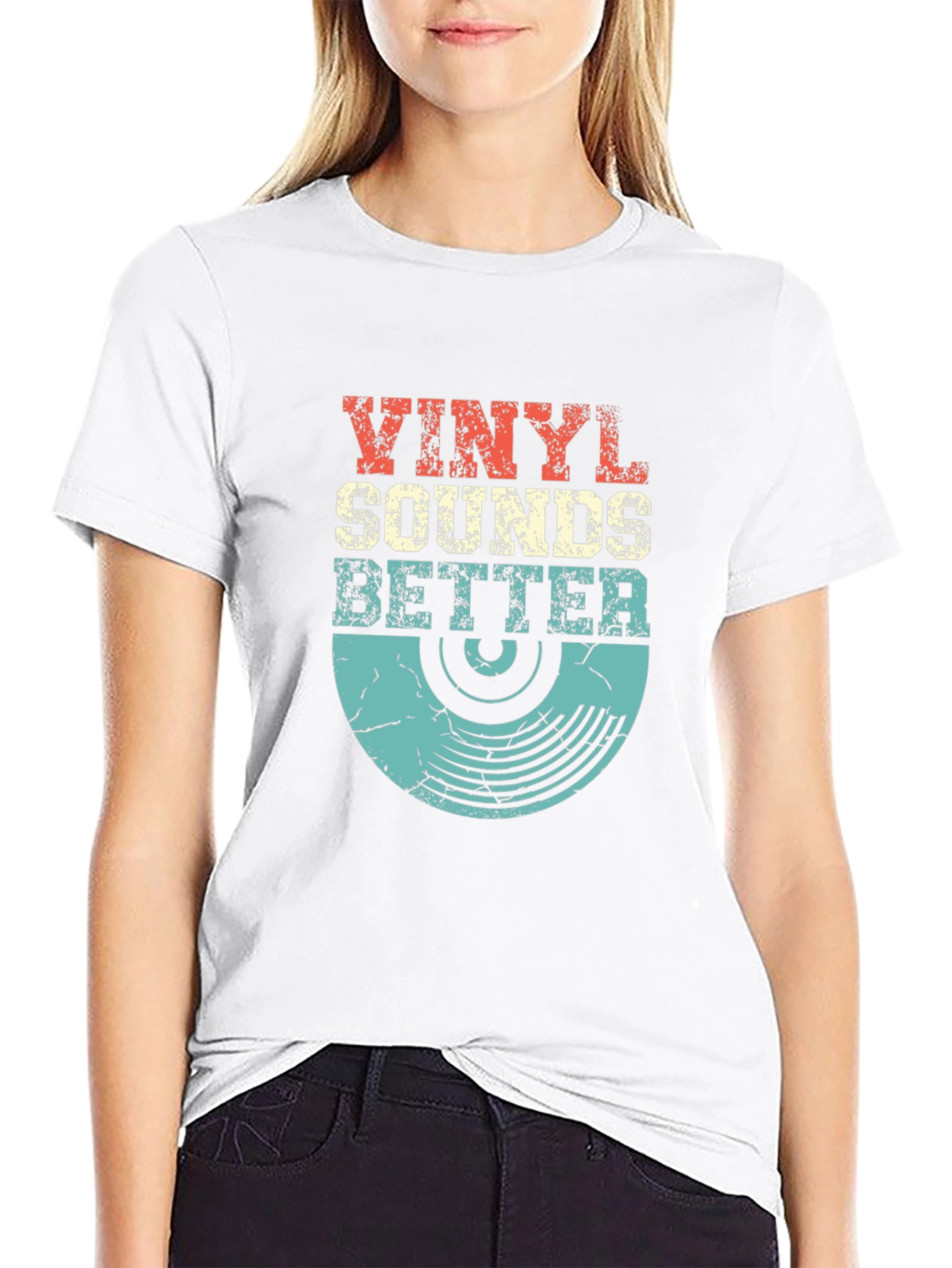 Vinyl Sounds Better Retro Graphic Tee