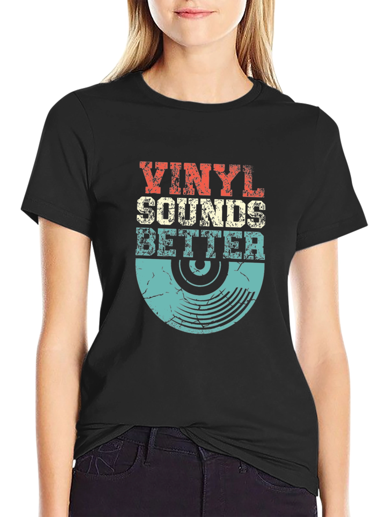 Vinyl Sounds Better Retro Graphic Tee