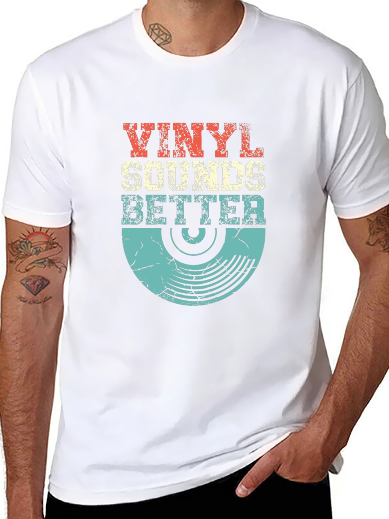 Vinyl Sounds Better Retro Graphic Tee