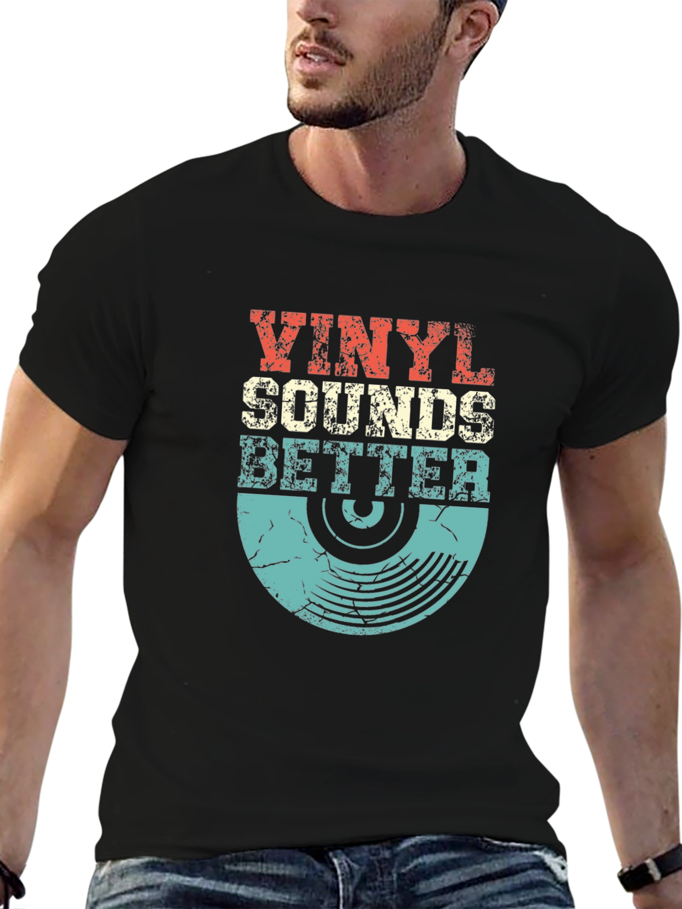 Vinyl Sounds Better Retro Graphic Tee