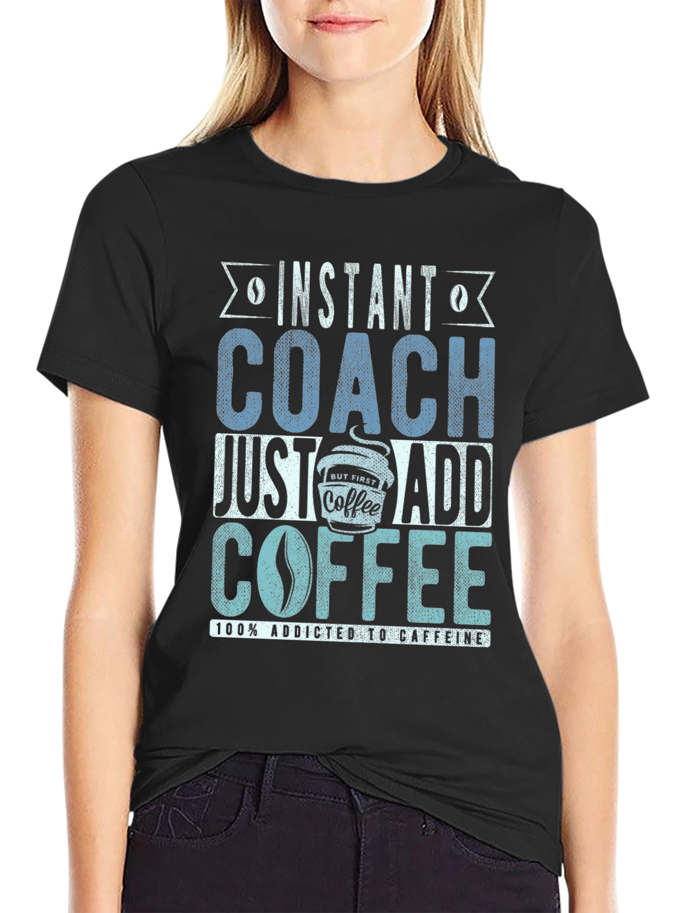 Instant Coach Just Add Coffee Mens T-Shirt