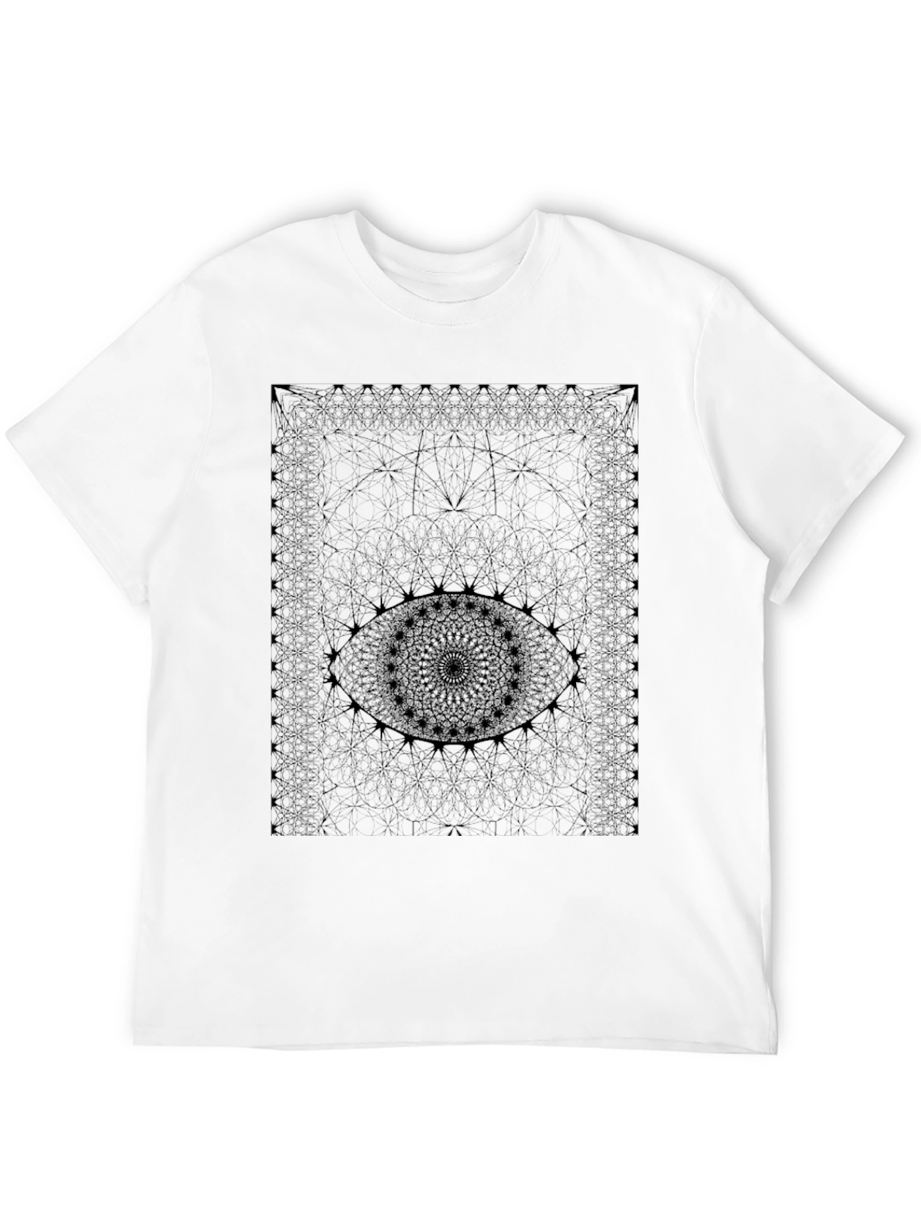 Eye Mandala Graphic T-Shirt - Black