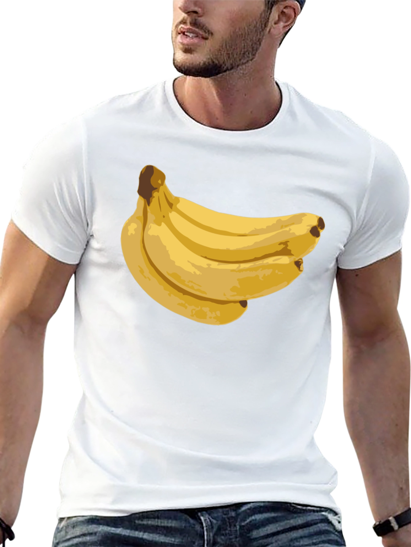 Banana Bunch Black T-Shirt - Fun Graphic Tee