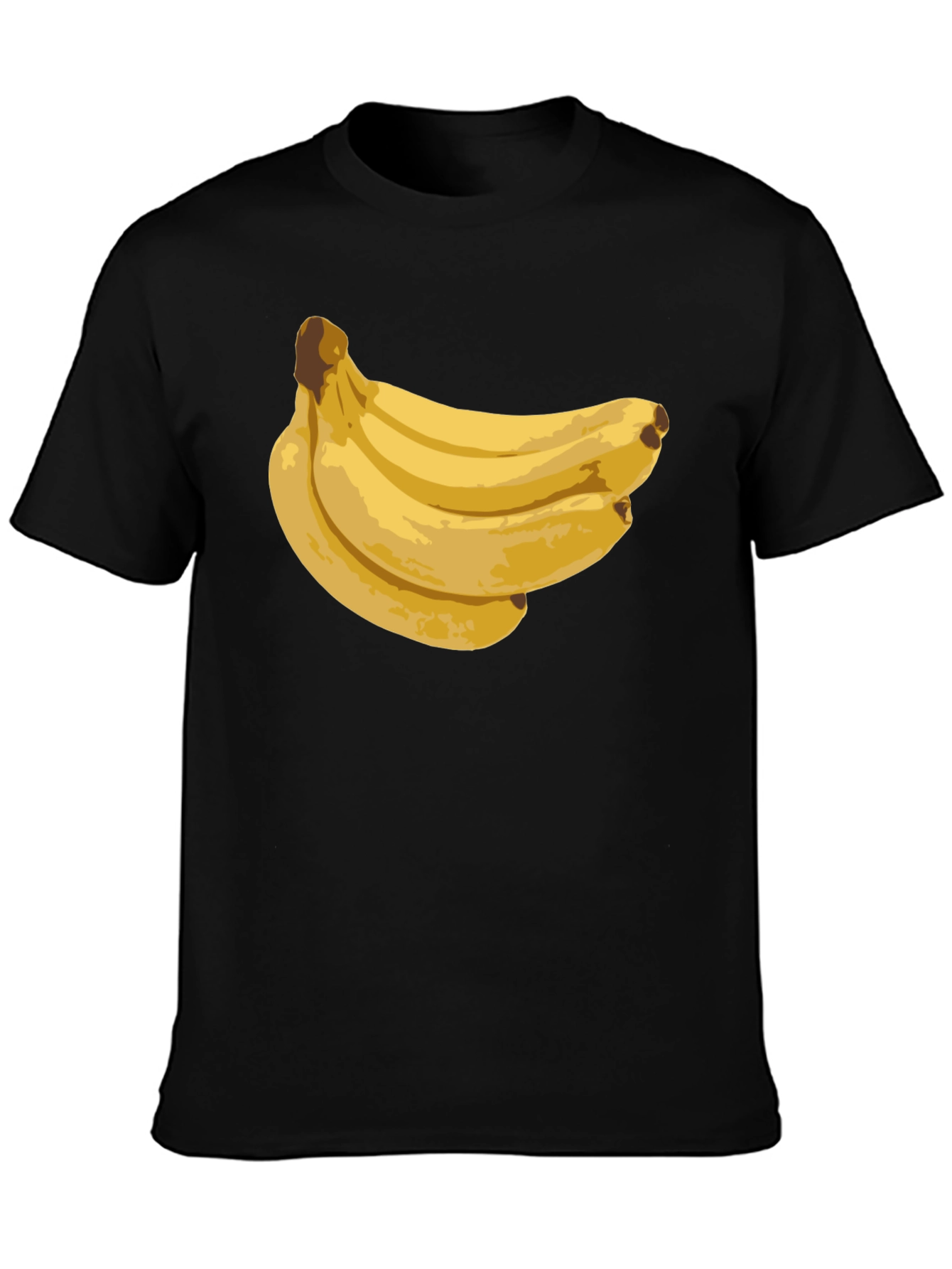 Banana Bunch Black T-Shirt - Fun Graphic Tee