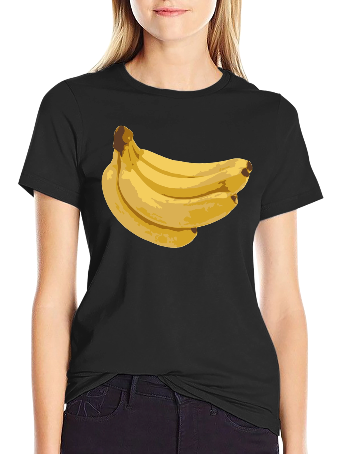 Banana Bunch Black T-Shirt - Fun Graphic Tee