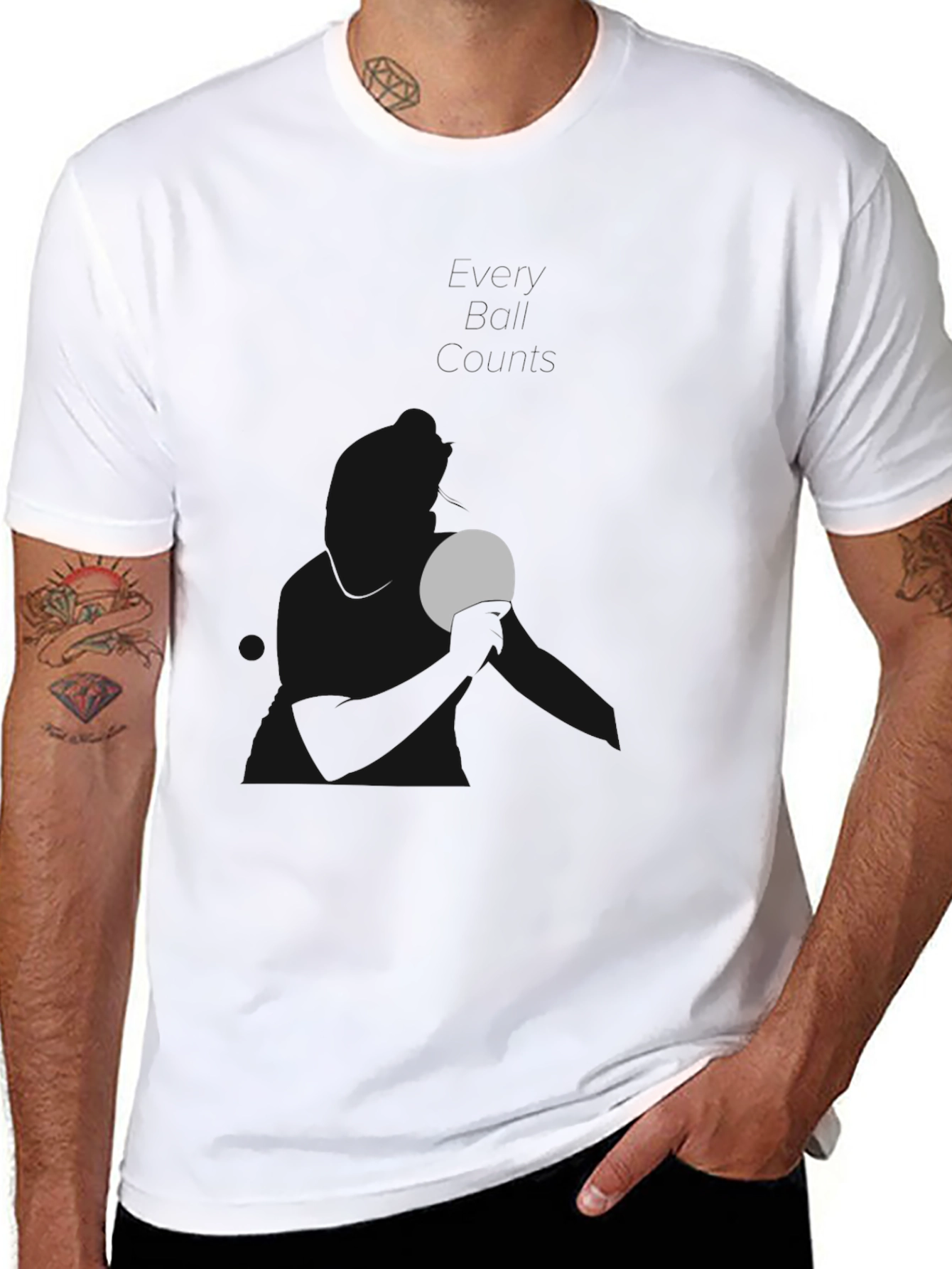 Minimalist Moon Graphic Black T-Shirt
