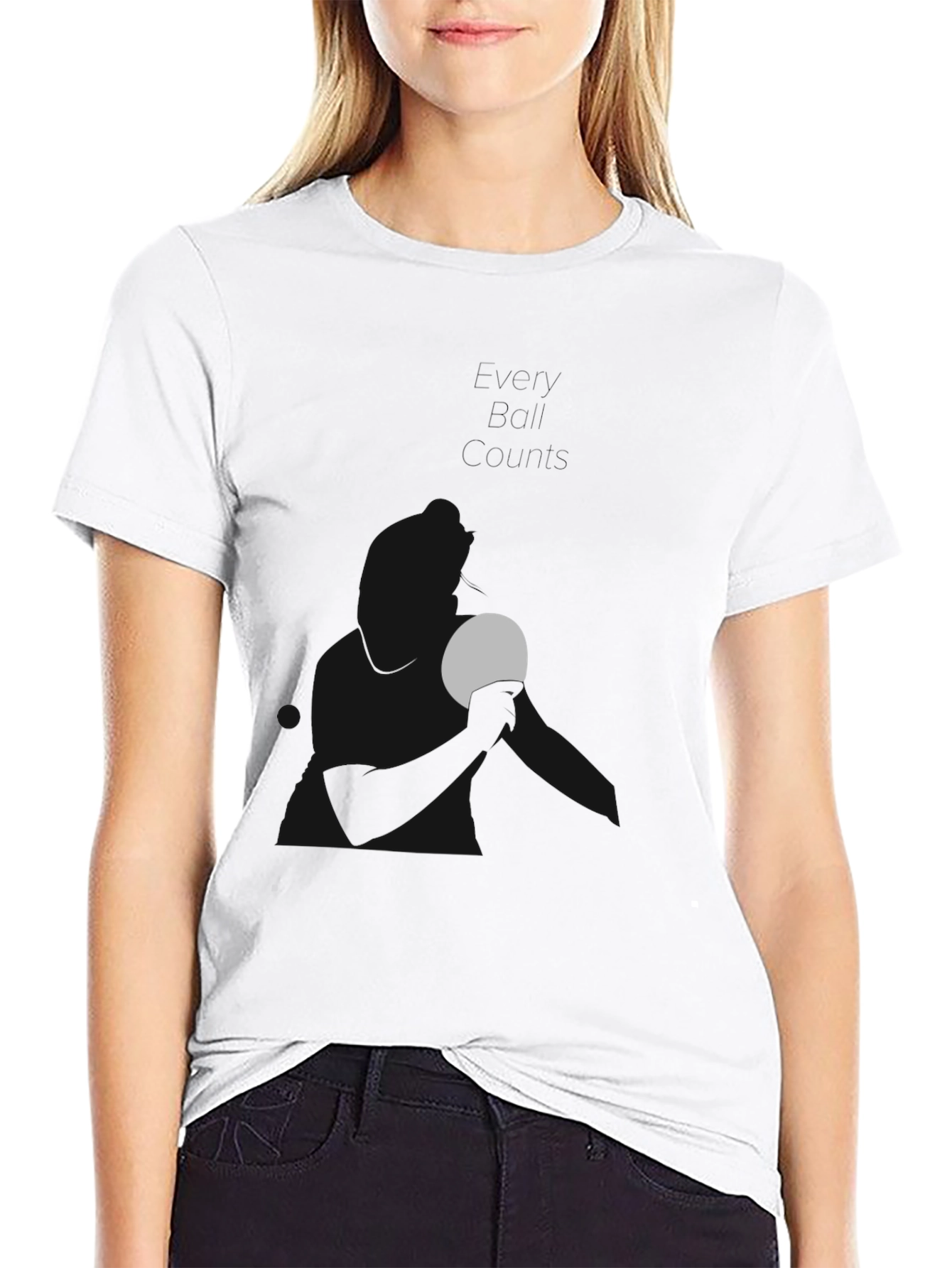 Minimalist Moon Graphic Black T-Shirt