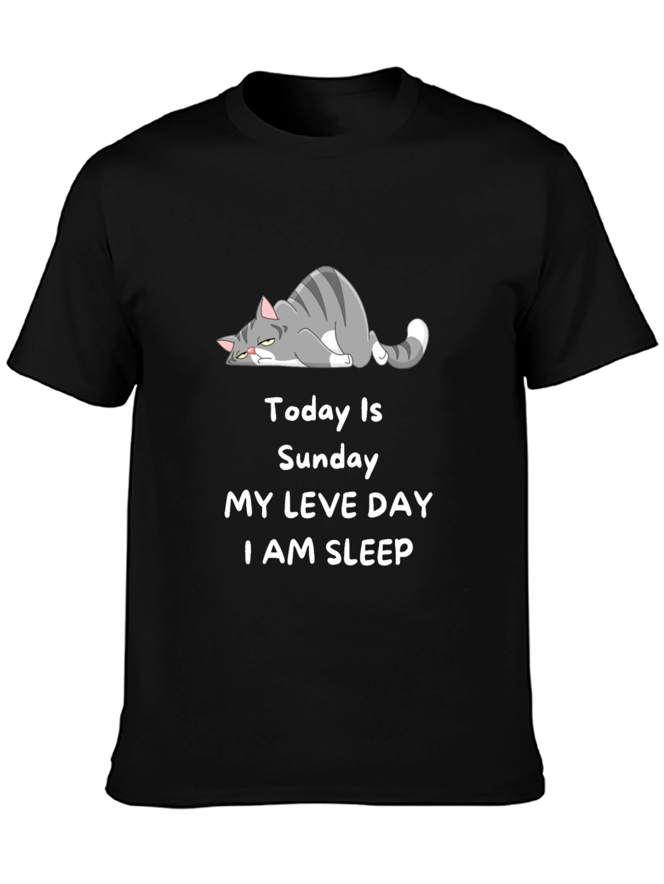 Lazy Cat Sunday T-Shirt