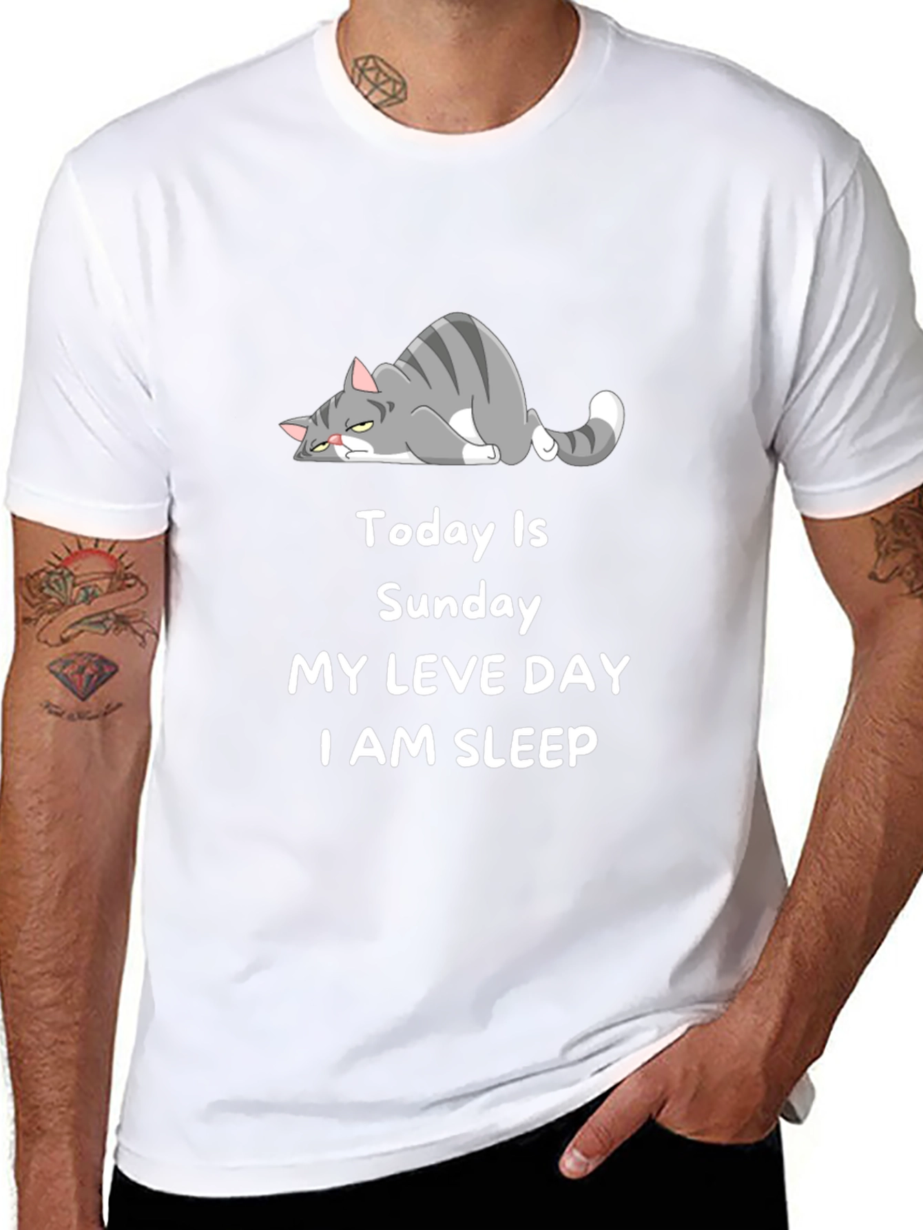 Lazy Cat Sunday T-Shirt