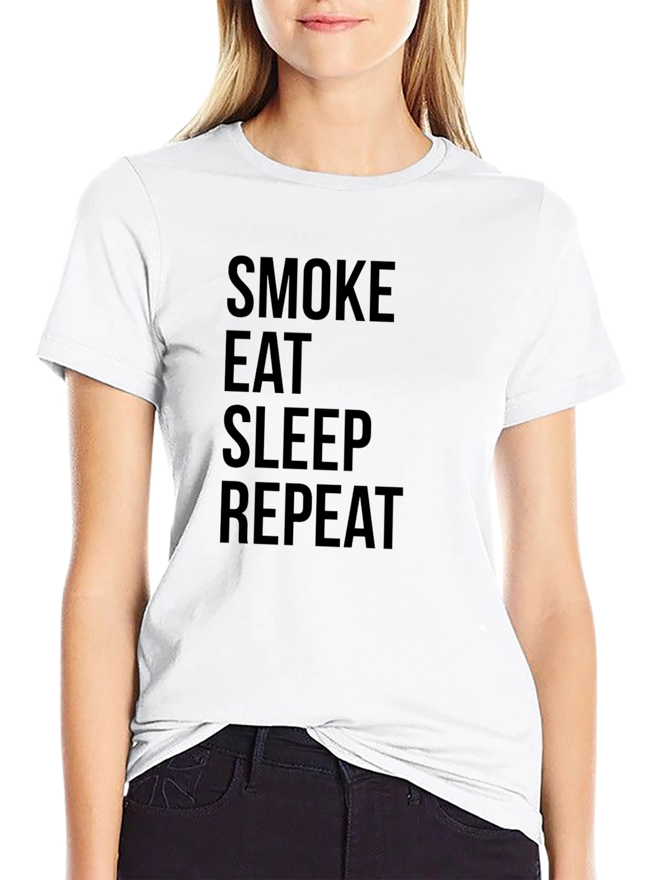 Smoke Eat Sleep Repeat Graphic Tee