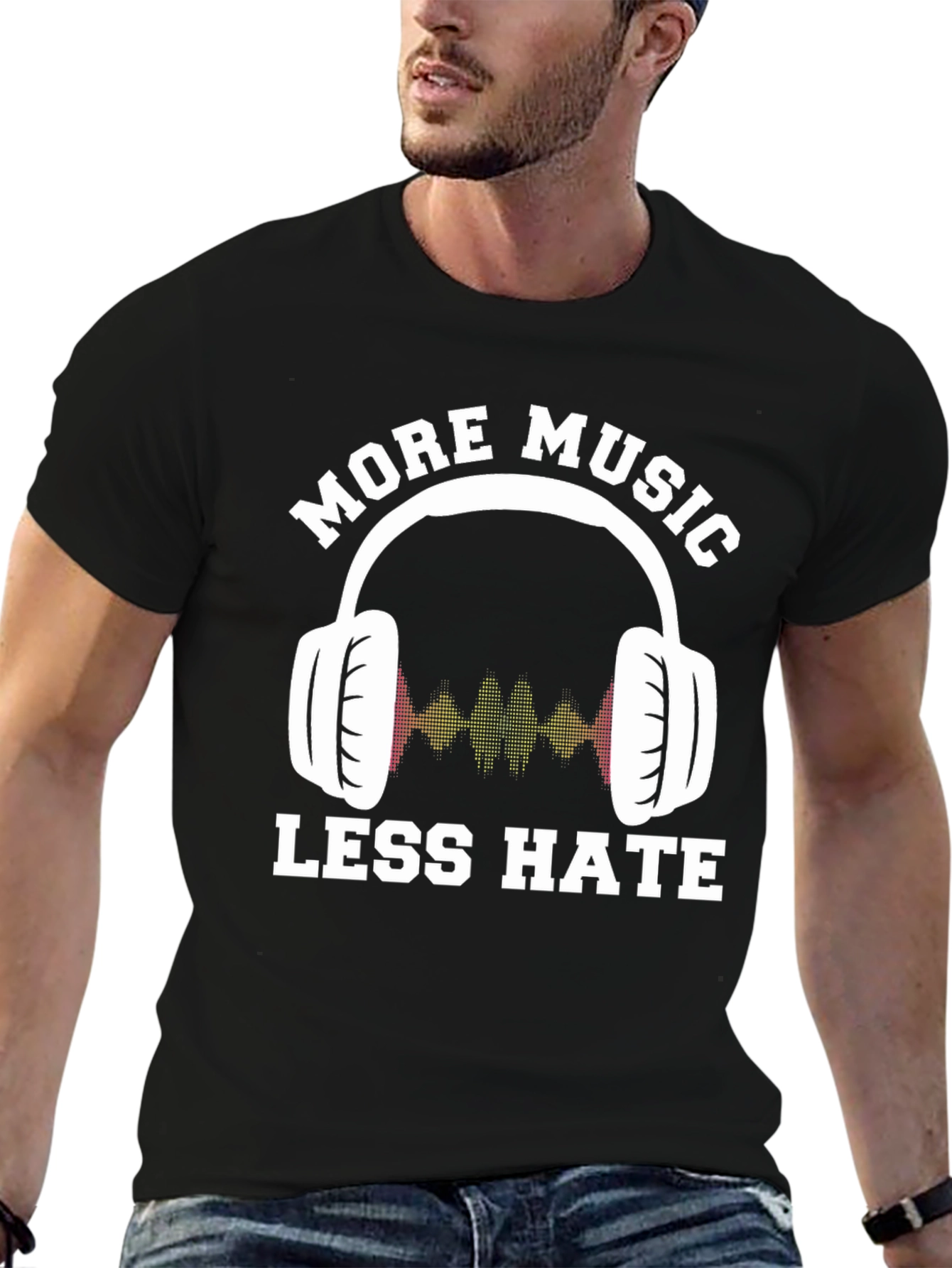 More Music Less Hate Graphic Tee