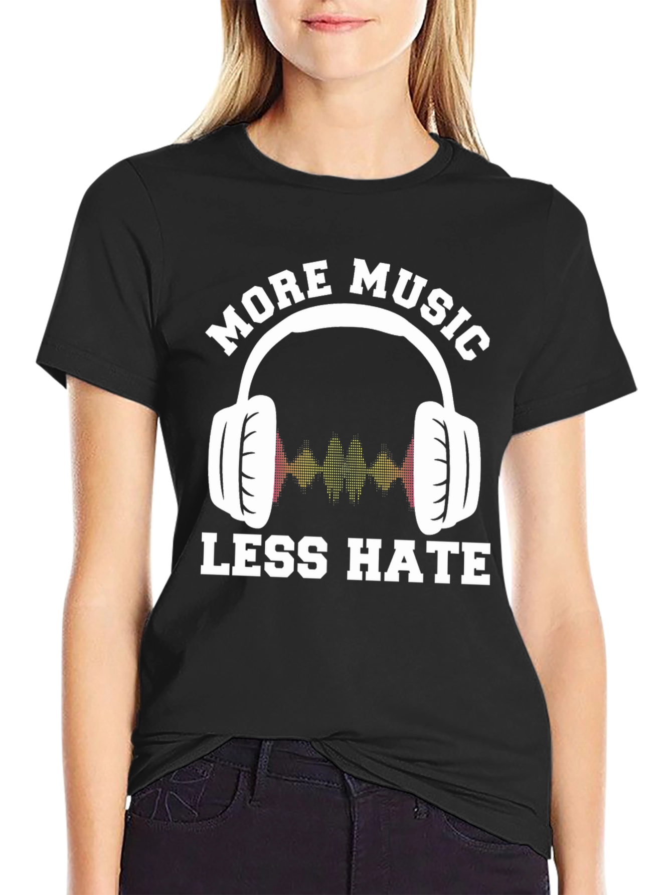 More Music Less Hate Graphic Tee