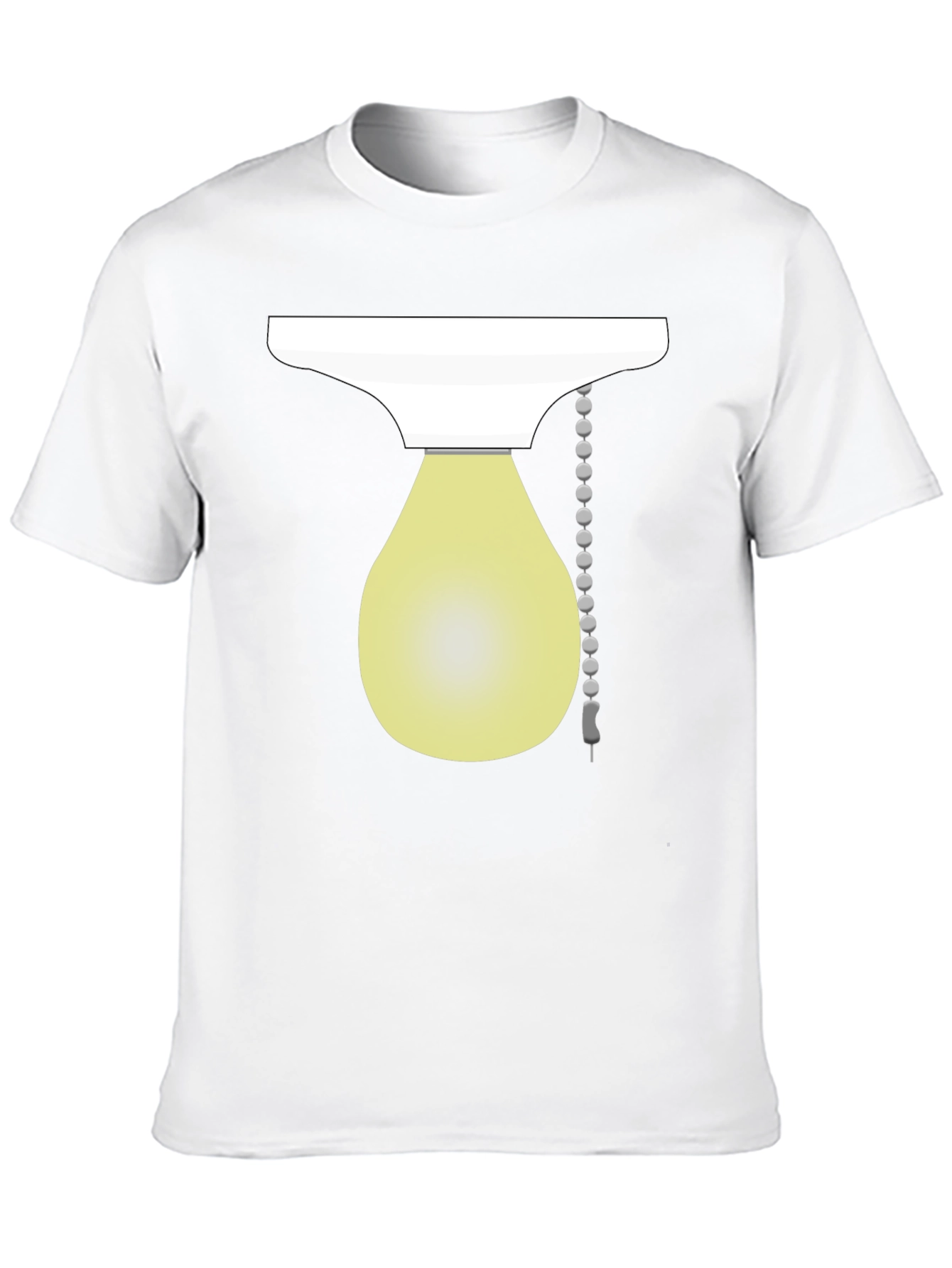 Novelty Light Bulb Graphic Tee - Black