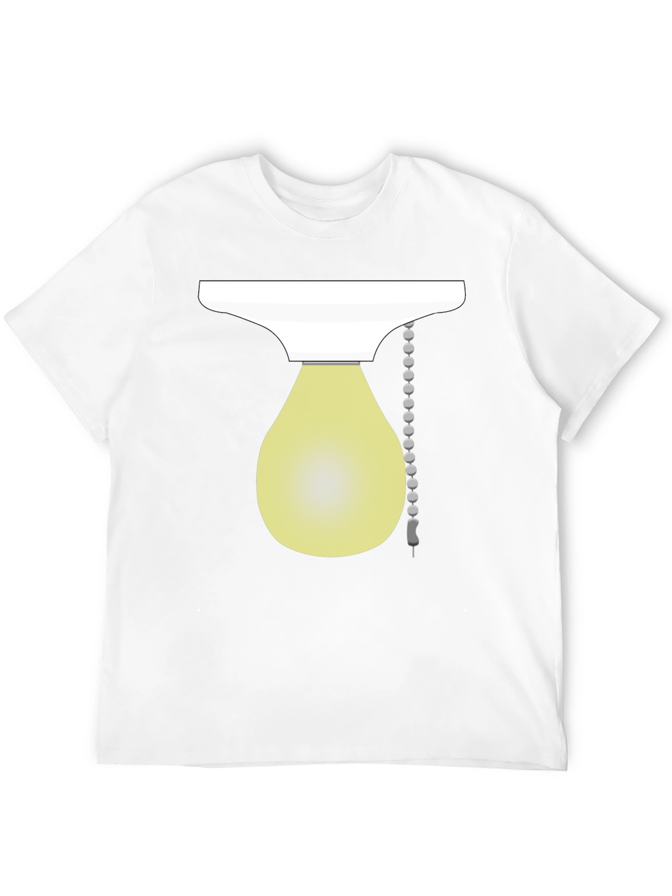 Novelty Light Bulb Graphic Tee - Black