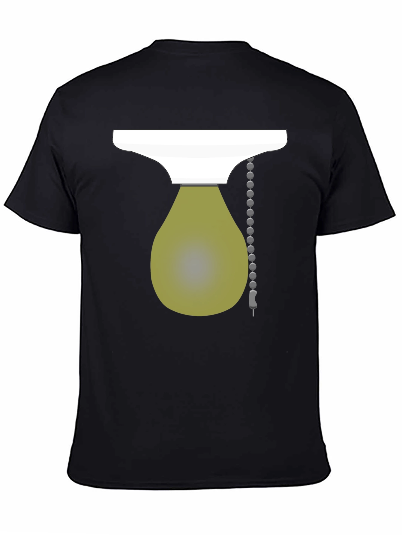 Novelty Light Bulb Graphic Tee - Black