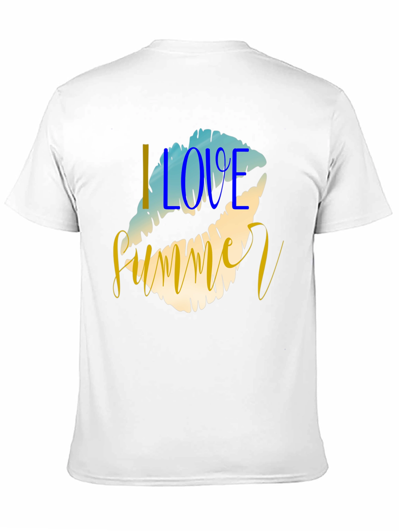 I Love Summer Graphic Tee - Black Casual T-Shirt