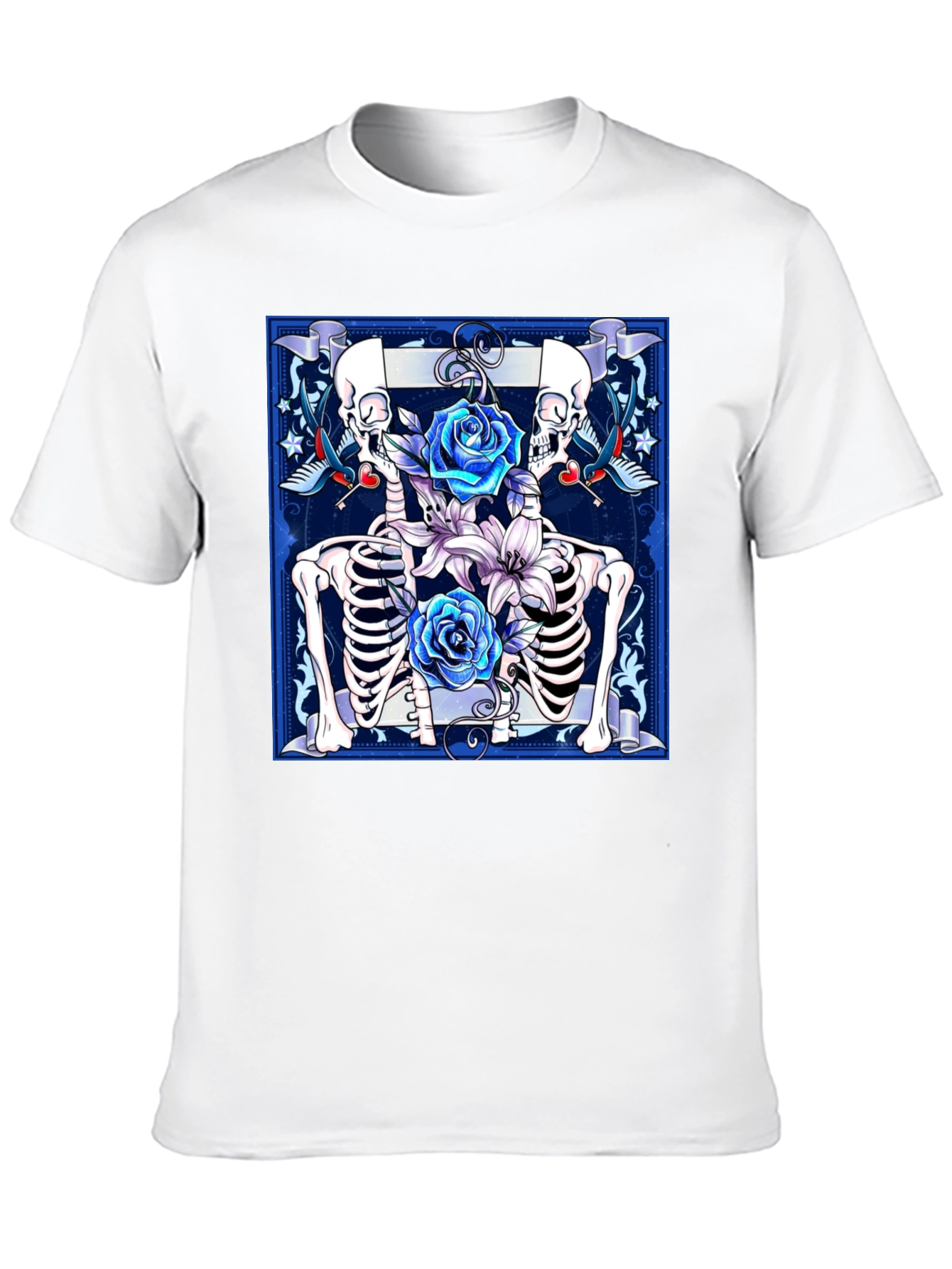 Skeleton Roses Graphic Tee