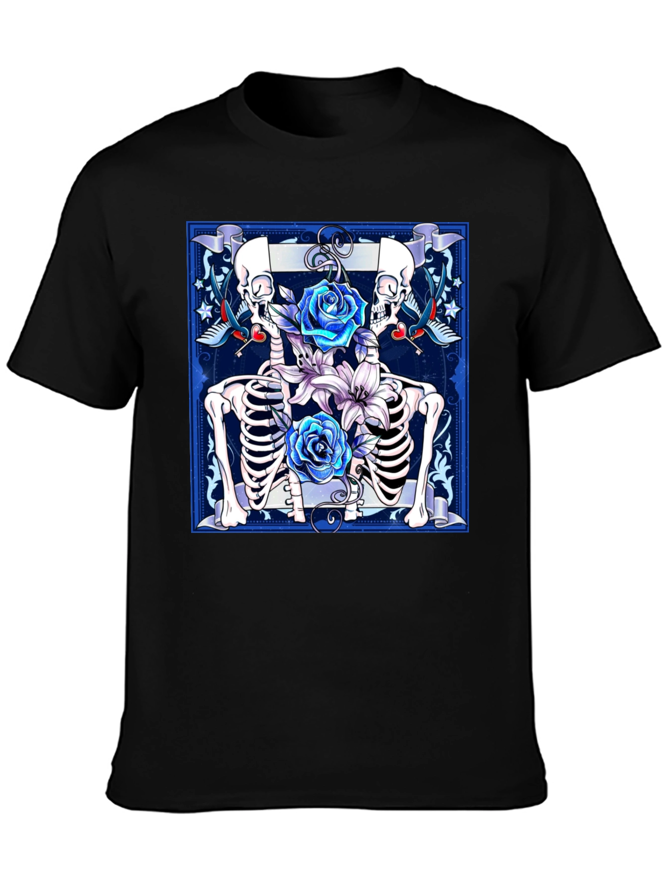 Skeleton Roses Graphic Tee