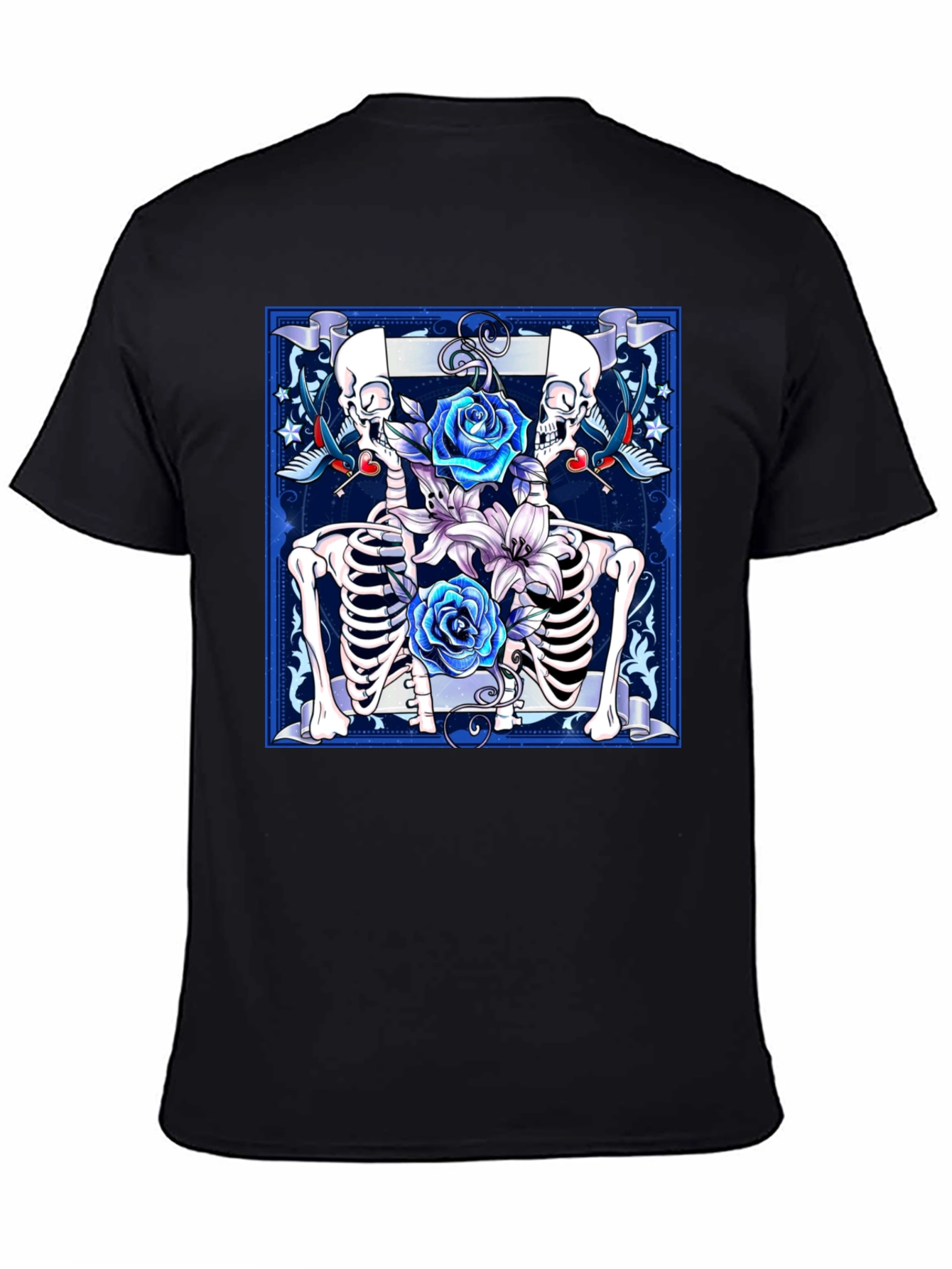 Skeleton Roses Graphic Tee