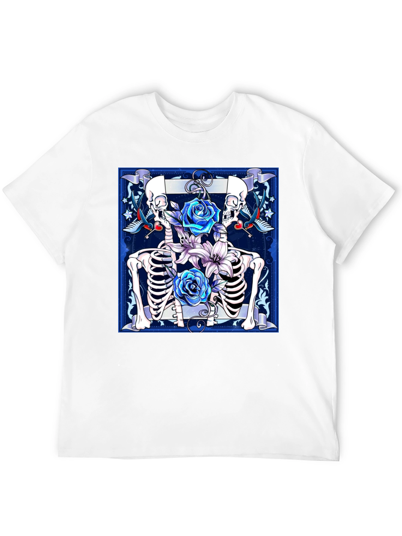 Skeleton Roses Graphic Tee