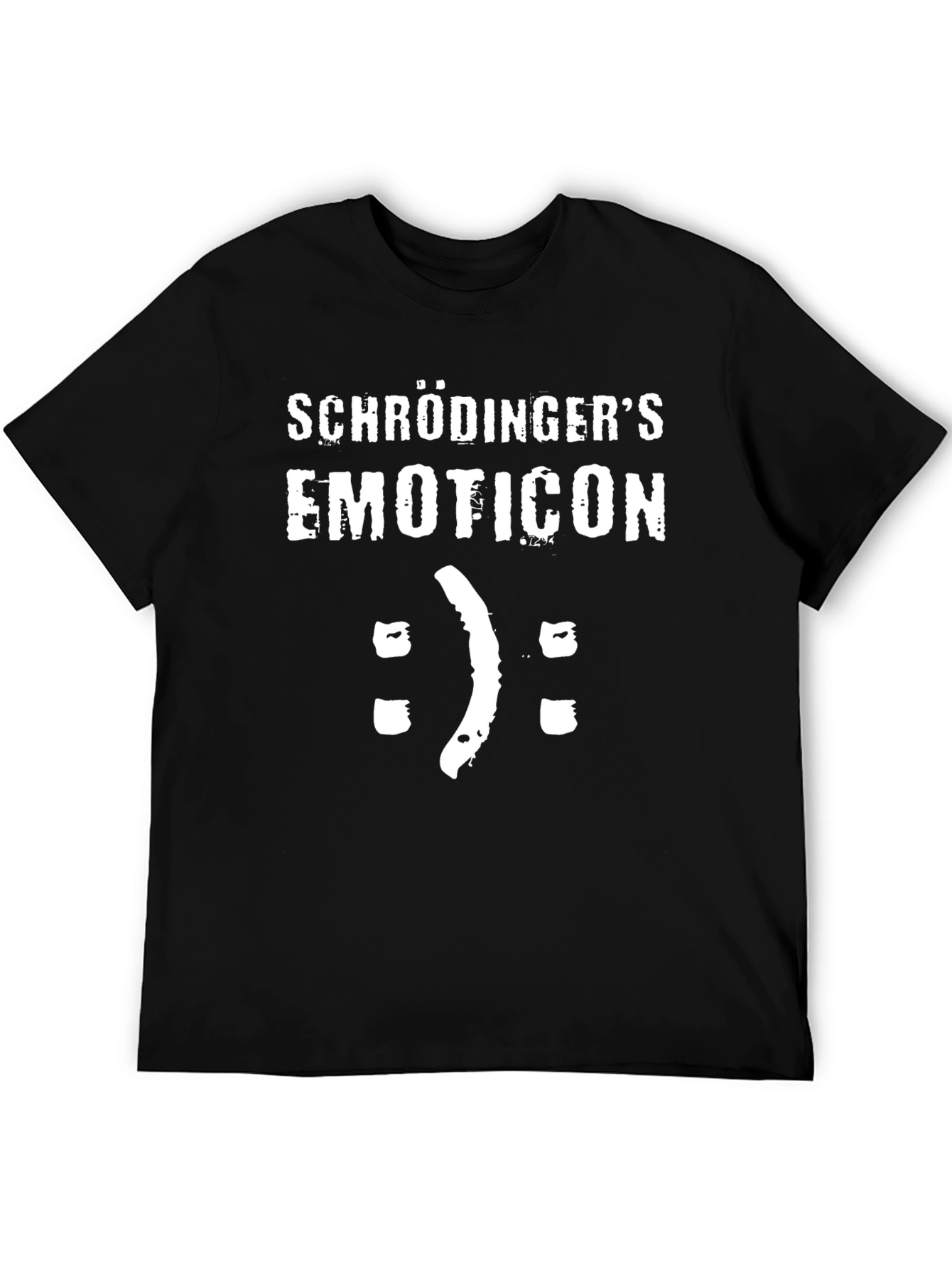Schrödingers Emoticon T-Shirt - Funny Physics Humor Tee