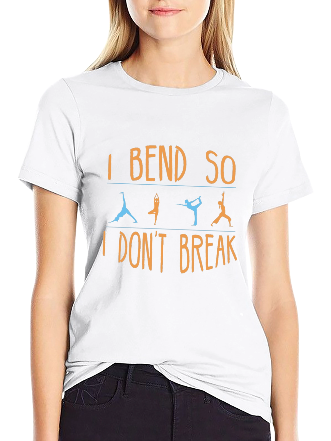 I Bend So I Dont Break Yoga Graphic Tee