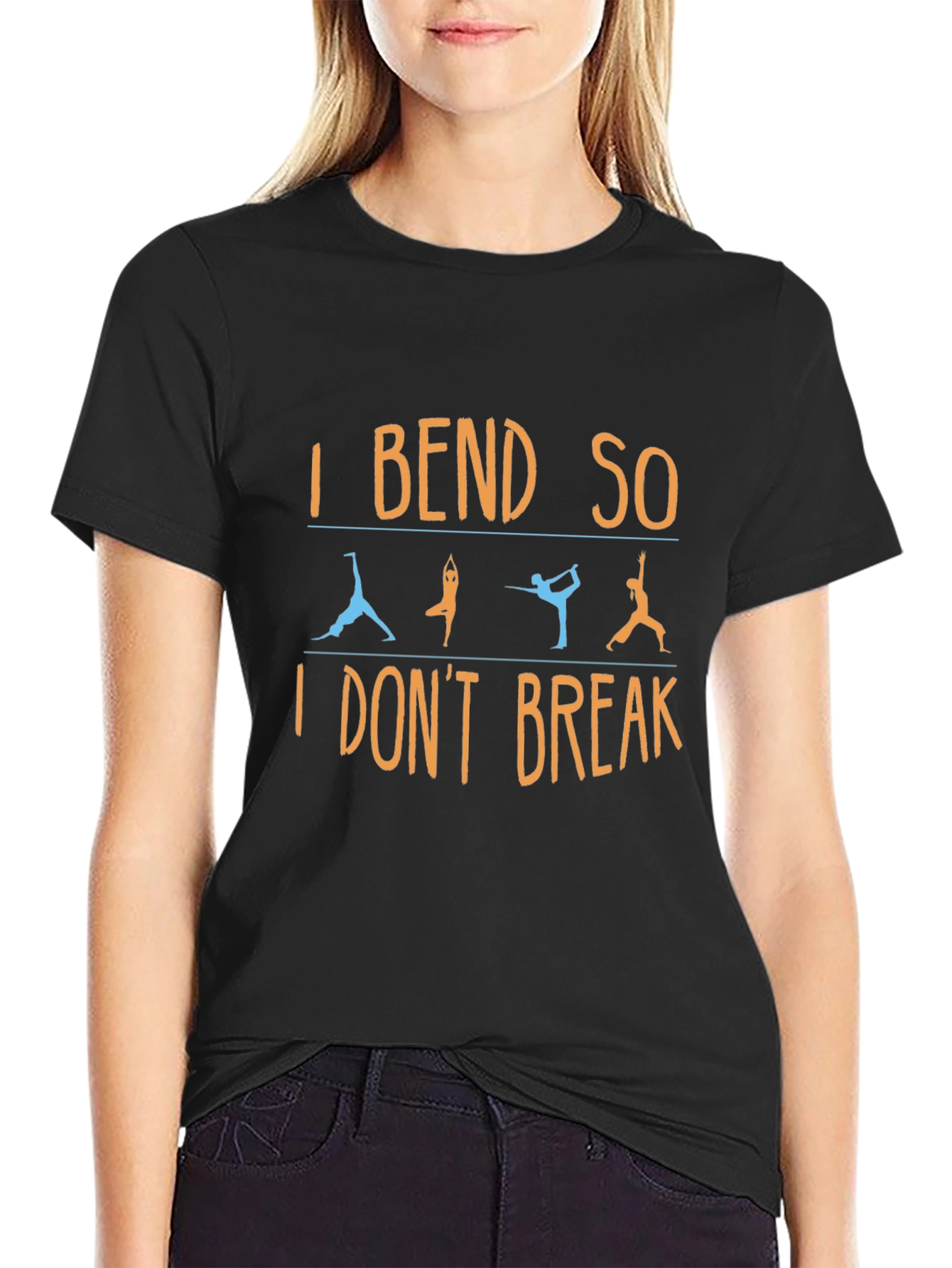 I Bend So I Dont Break Yoga Graphic Tee