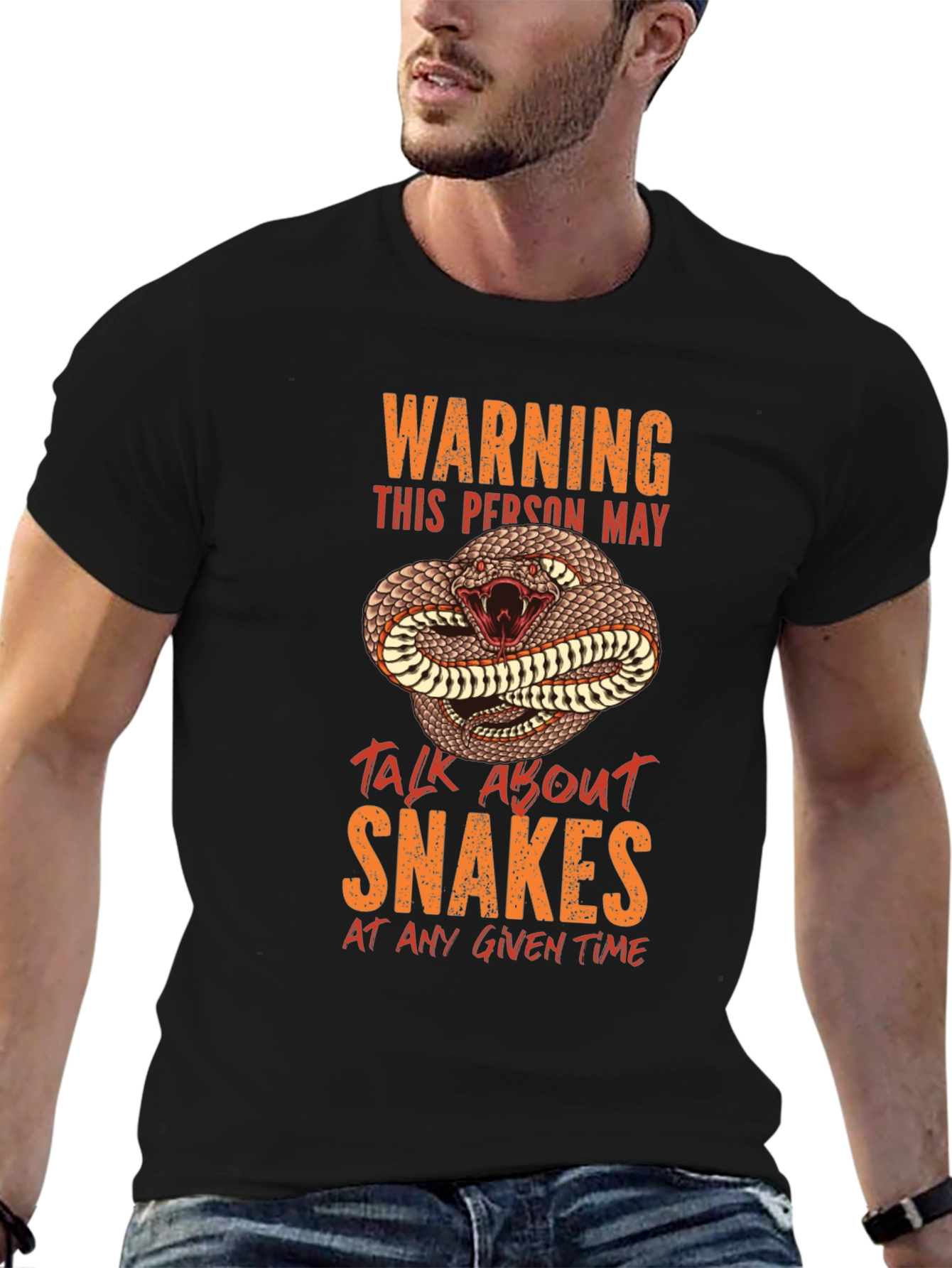 Warning Snake T-Shirt - Reptile Lover Gift