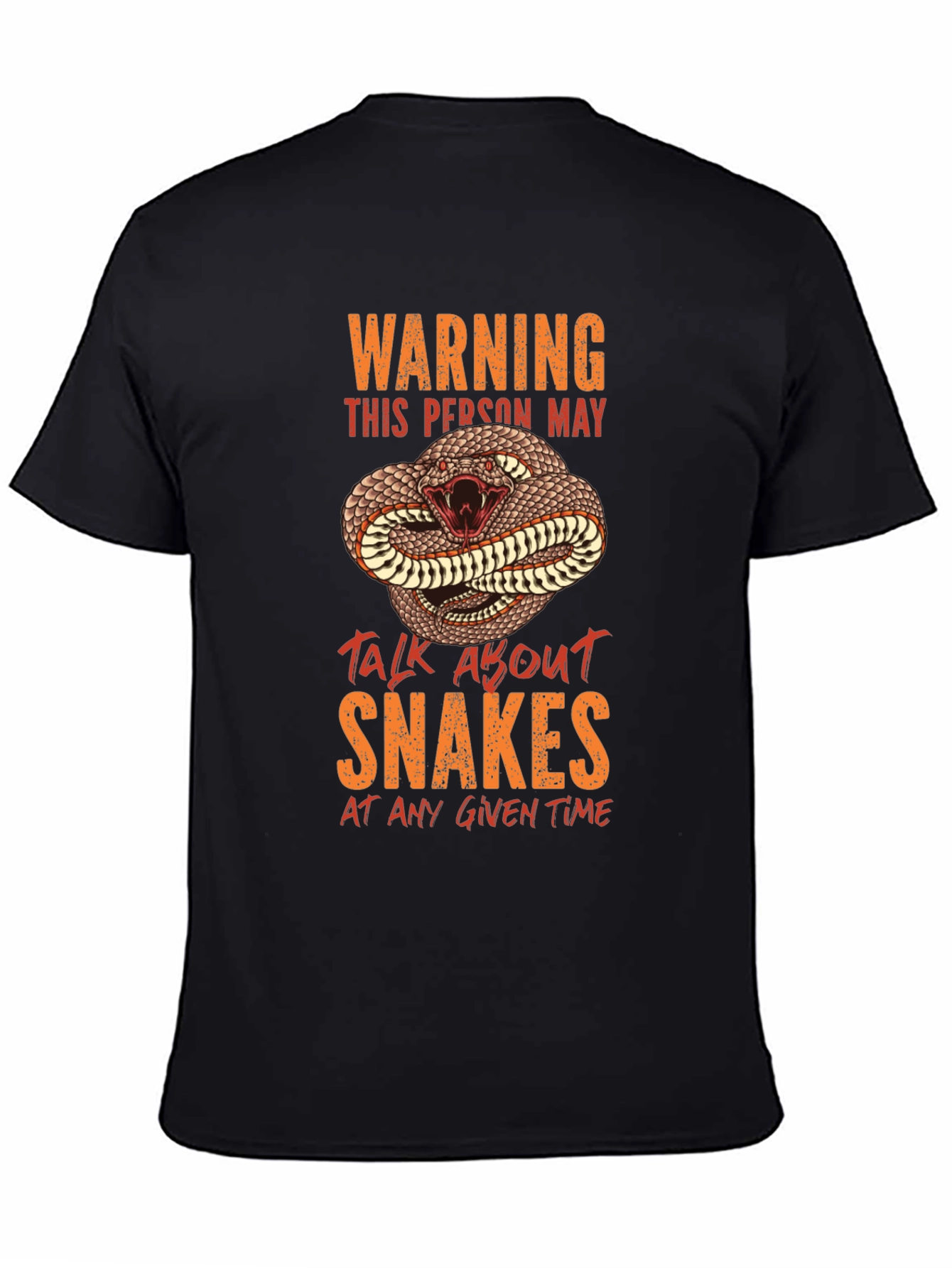 Warning Snake T-Shirt - Reptile Lover Gift