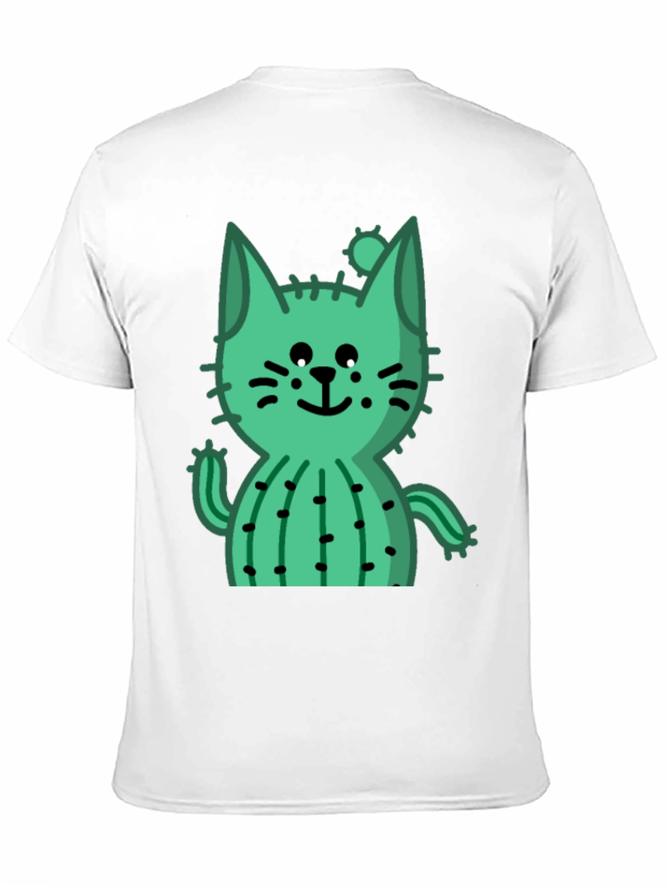 Cactus Cat Black T-Shirt - Trendy and Unique