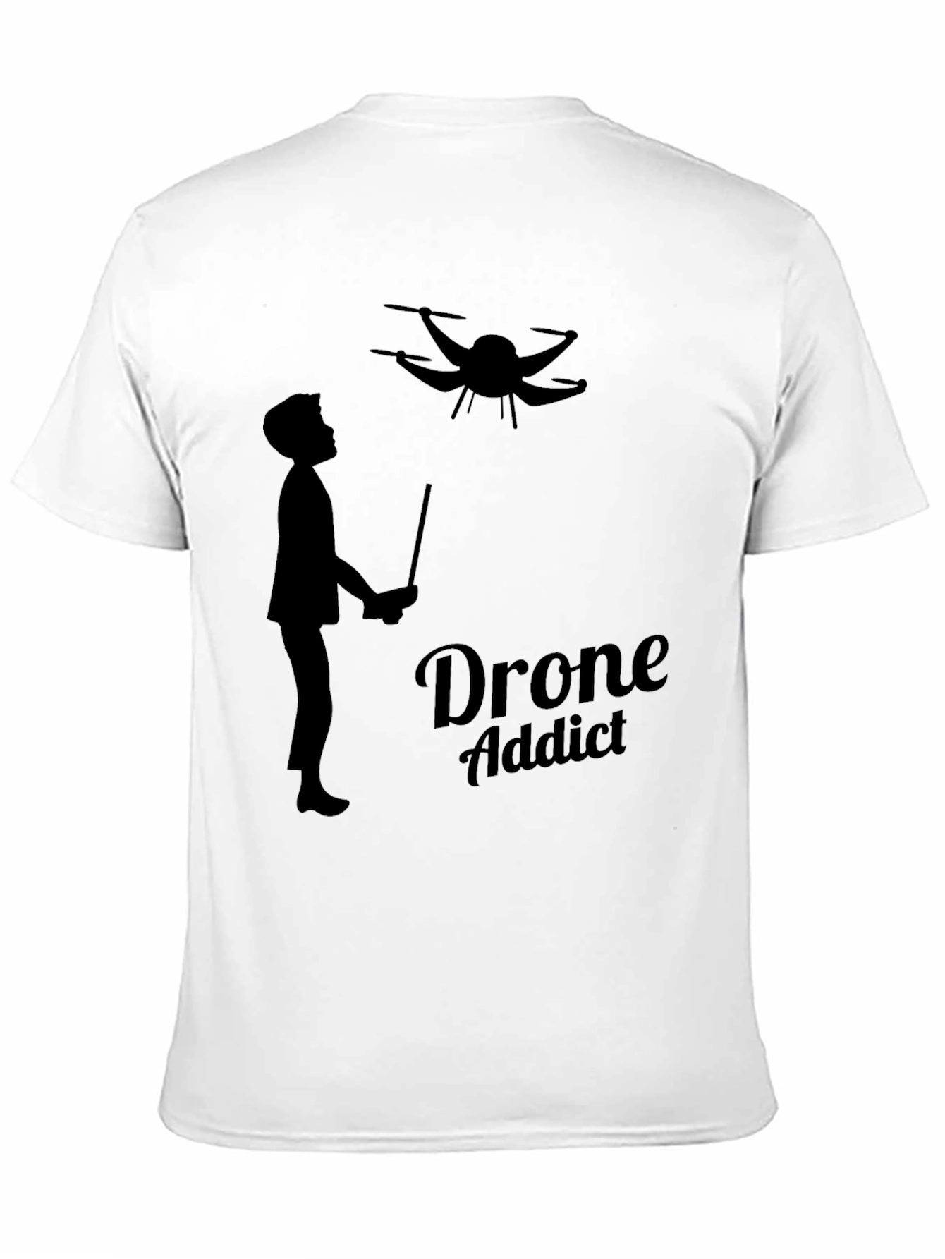 Drone Addict Black Graphic Tee