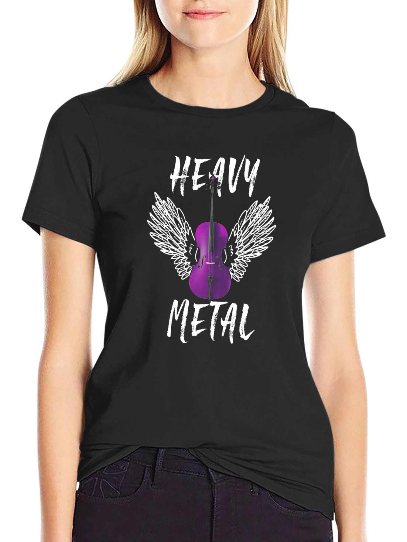 Heavy Metal Cello T-Shirt - Musician Gift