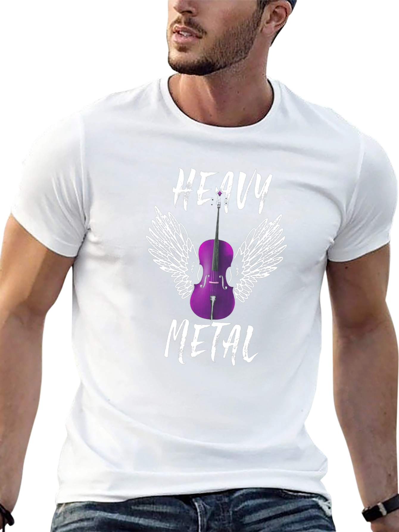 Heavy Metal Cello T-Shirt - Musician Gift