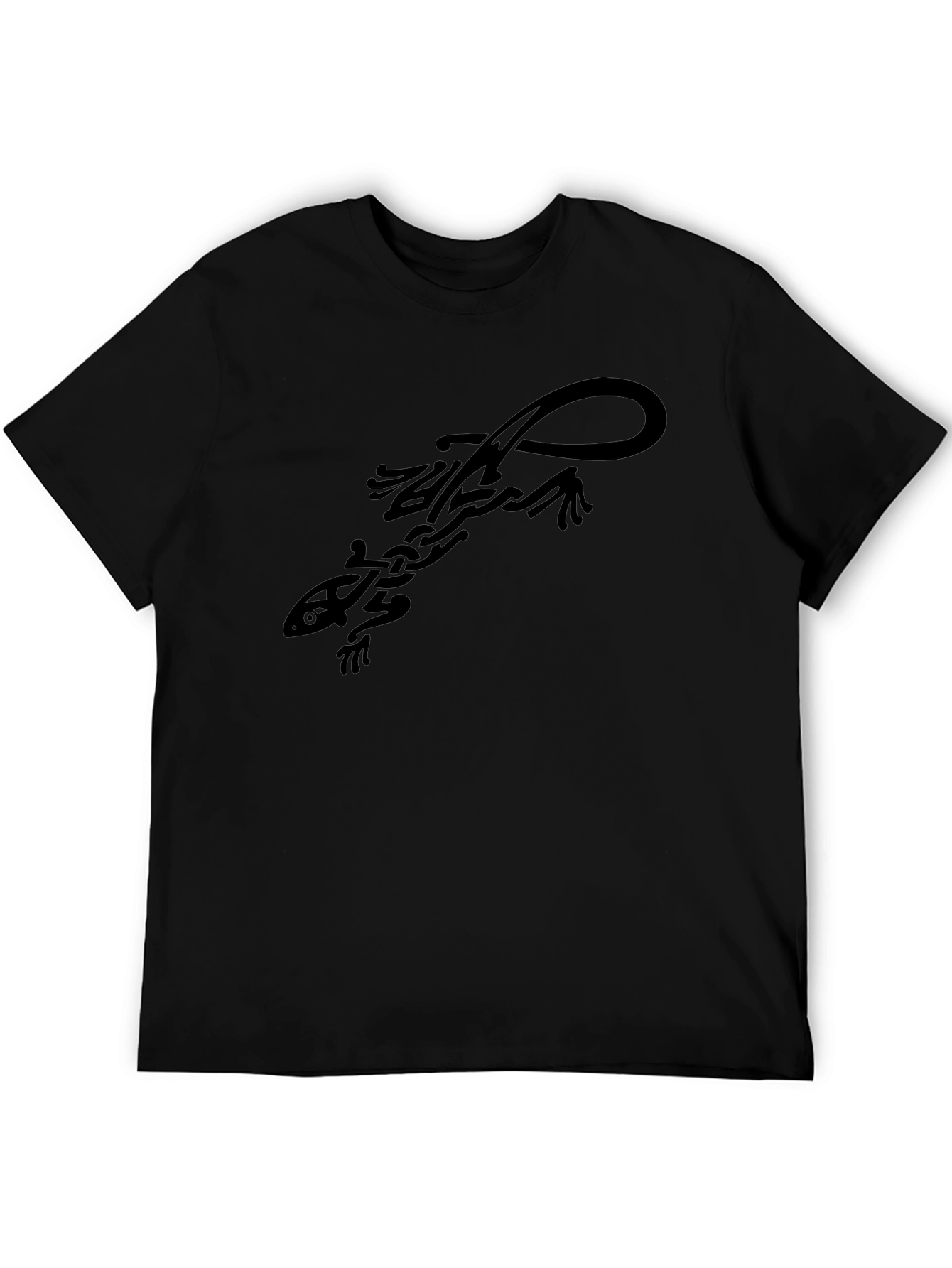 Tribal Lizard Graphic Tee - Cool Casual Style