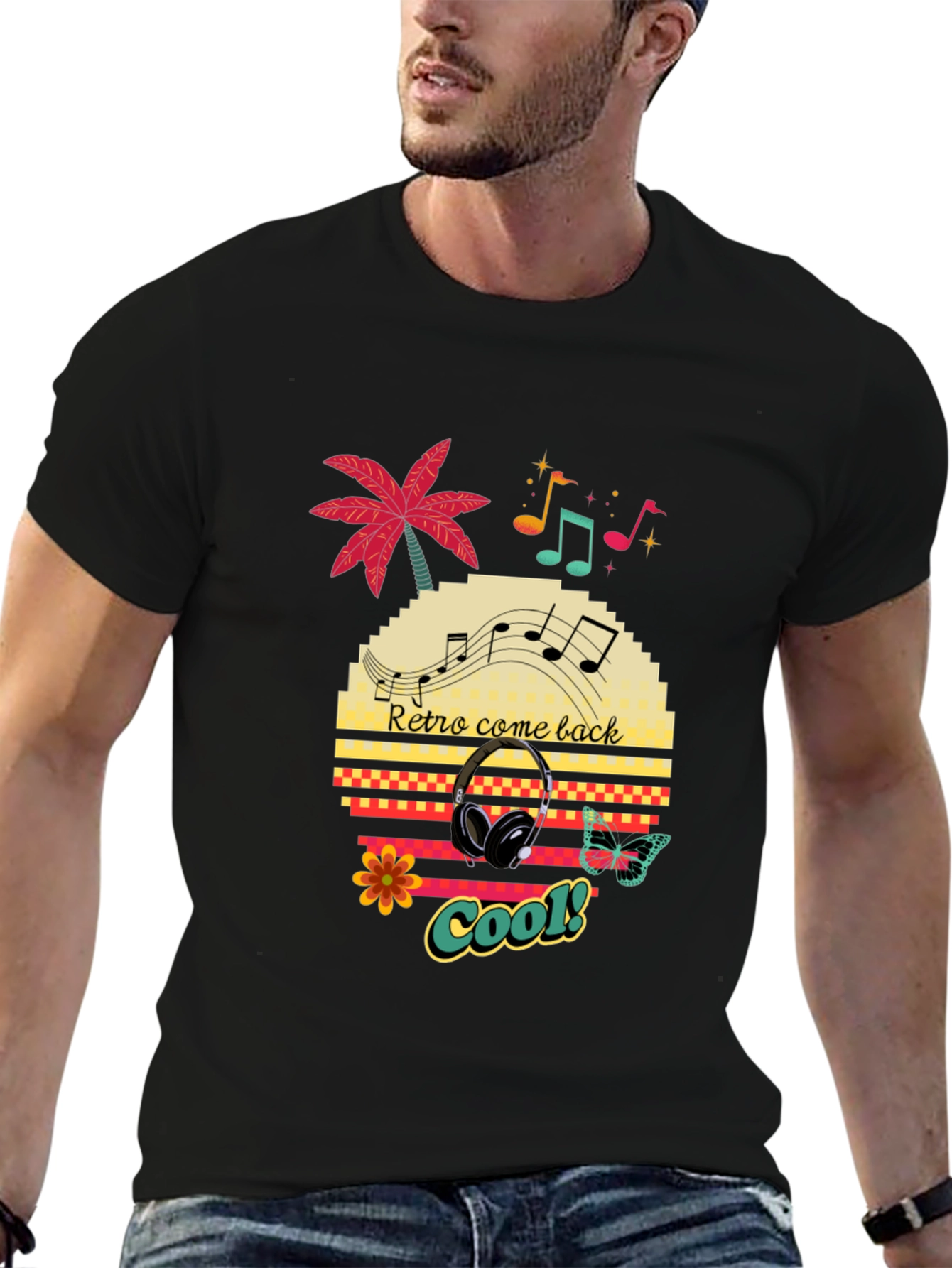 Retro Comeback Graphic T-Shirt - Cool Design
