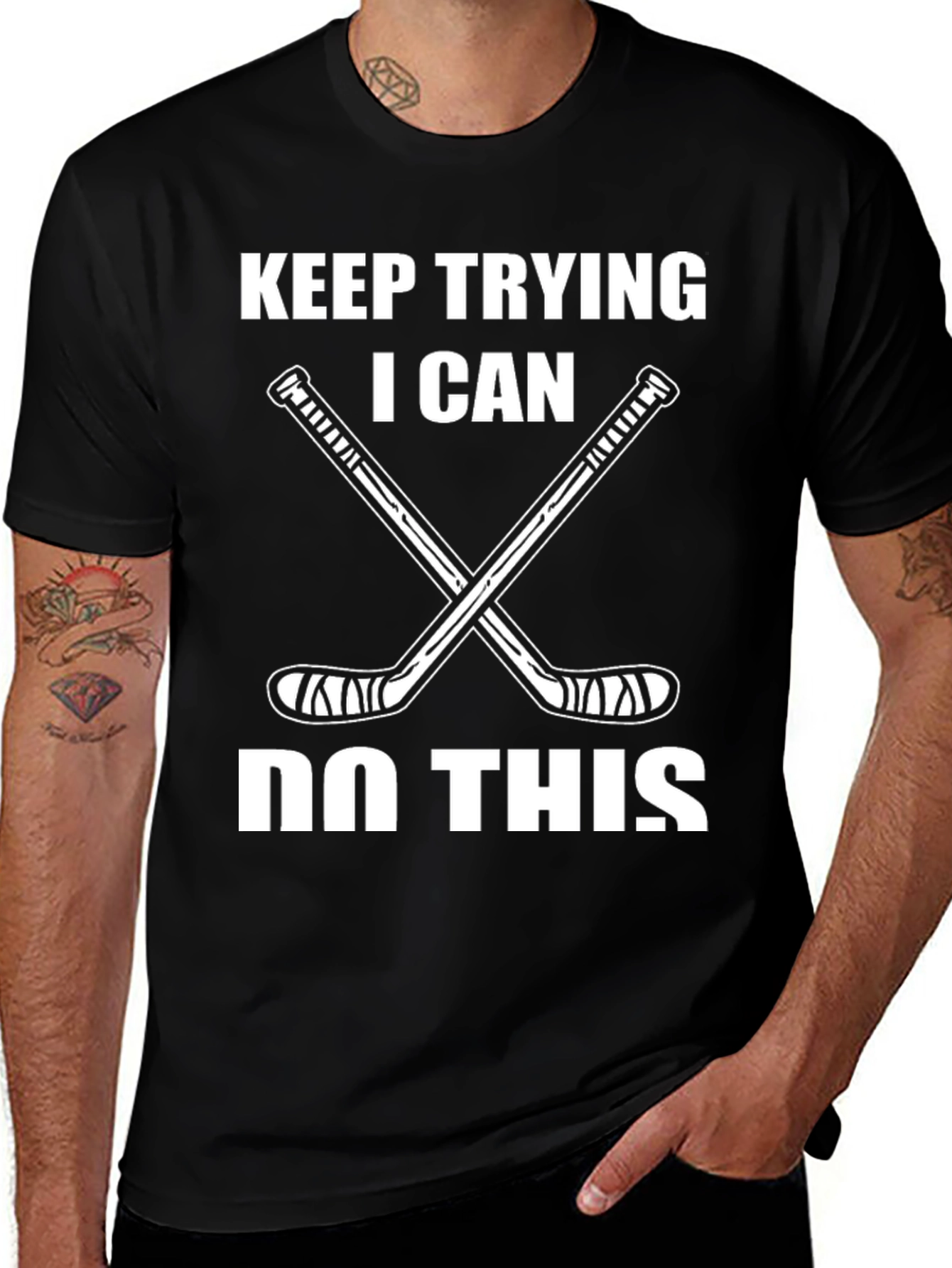 Keep Trying Hockey T-Shirt