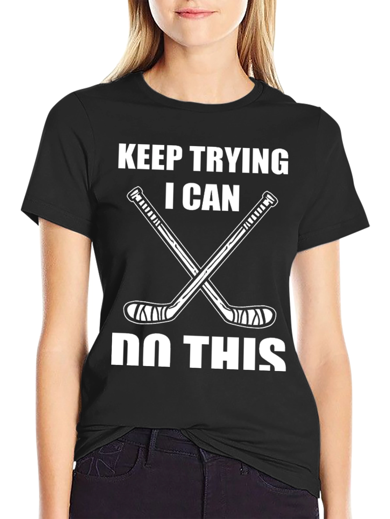 Keep Trying Hockey T-Shirt