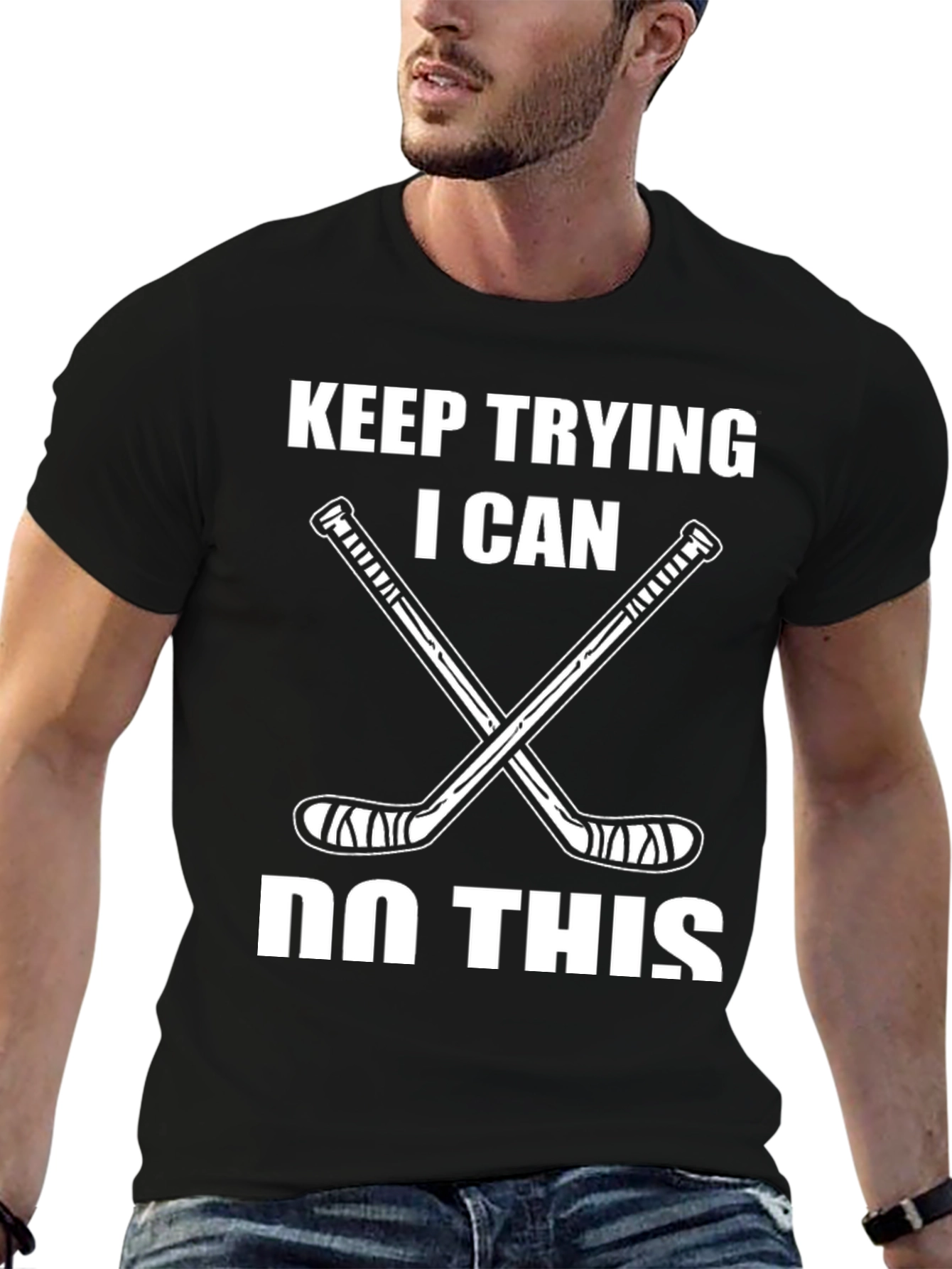 Keep Trying Hockey T-Shirt