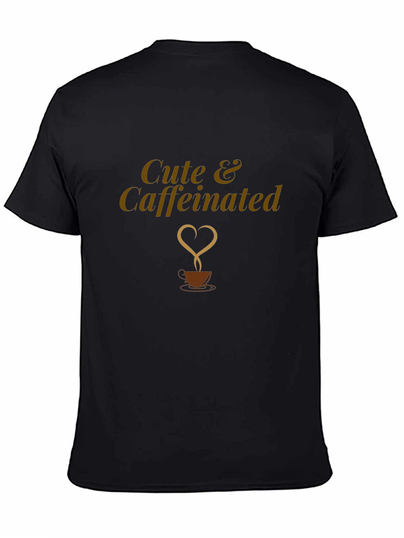 Cute & Caffeinated Black T-Shirt