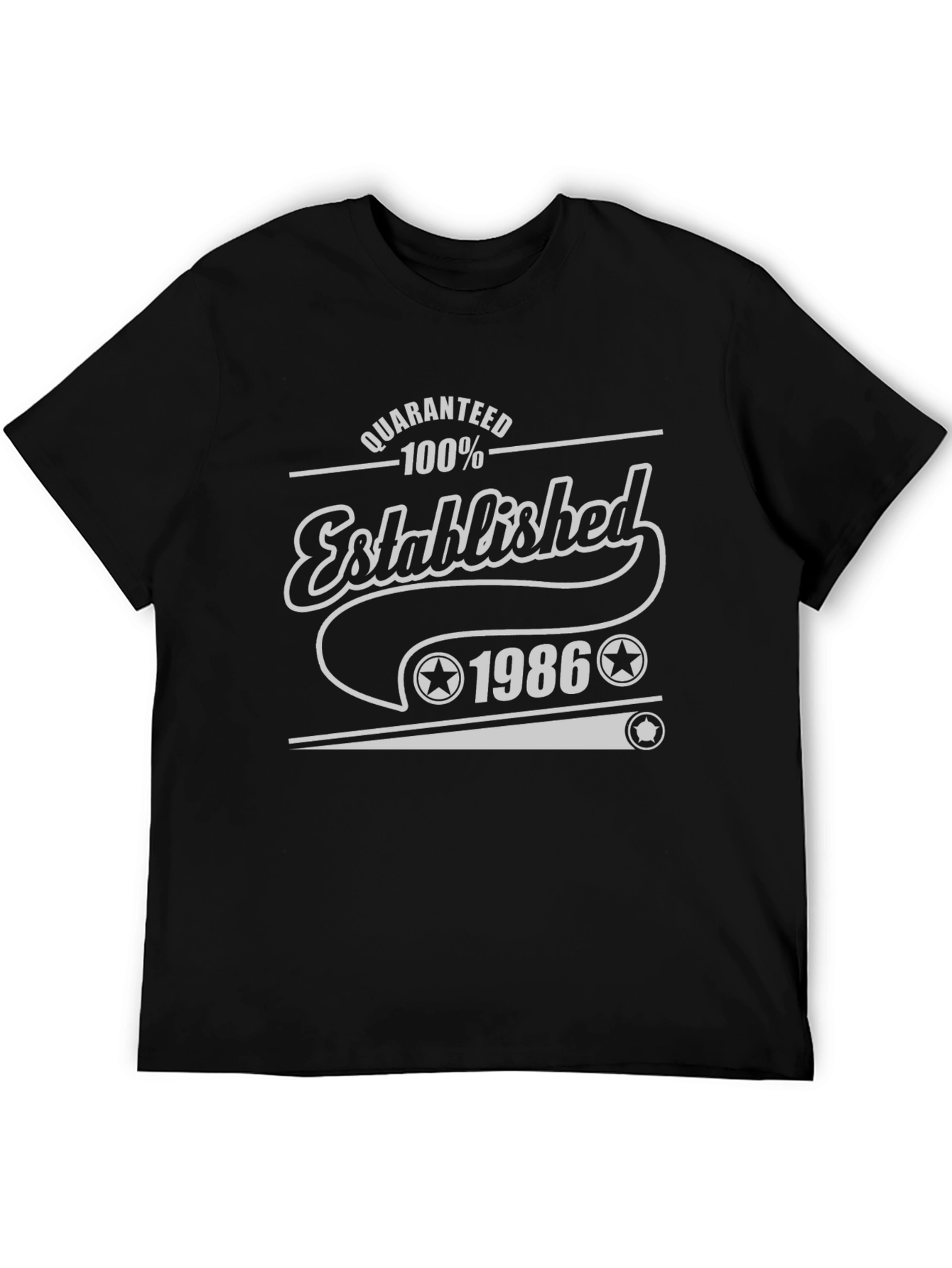 Established 1986 Black Graphic Tee