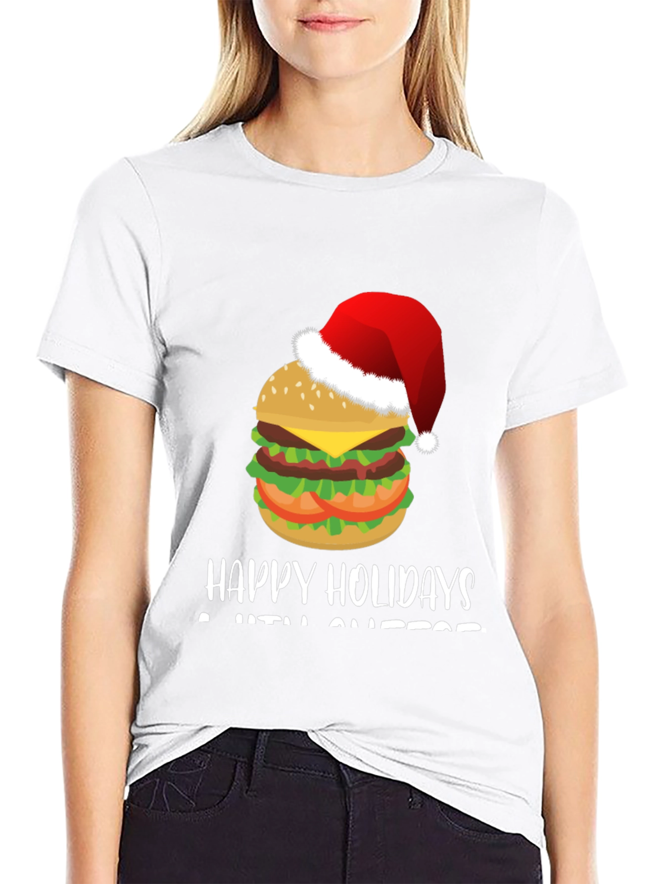 Festive Holiday Cheeseburger T-Shirt