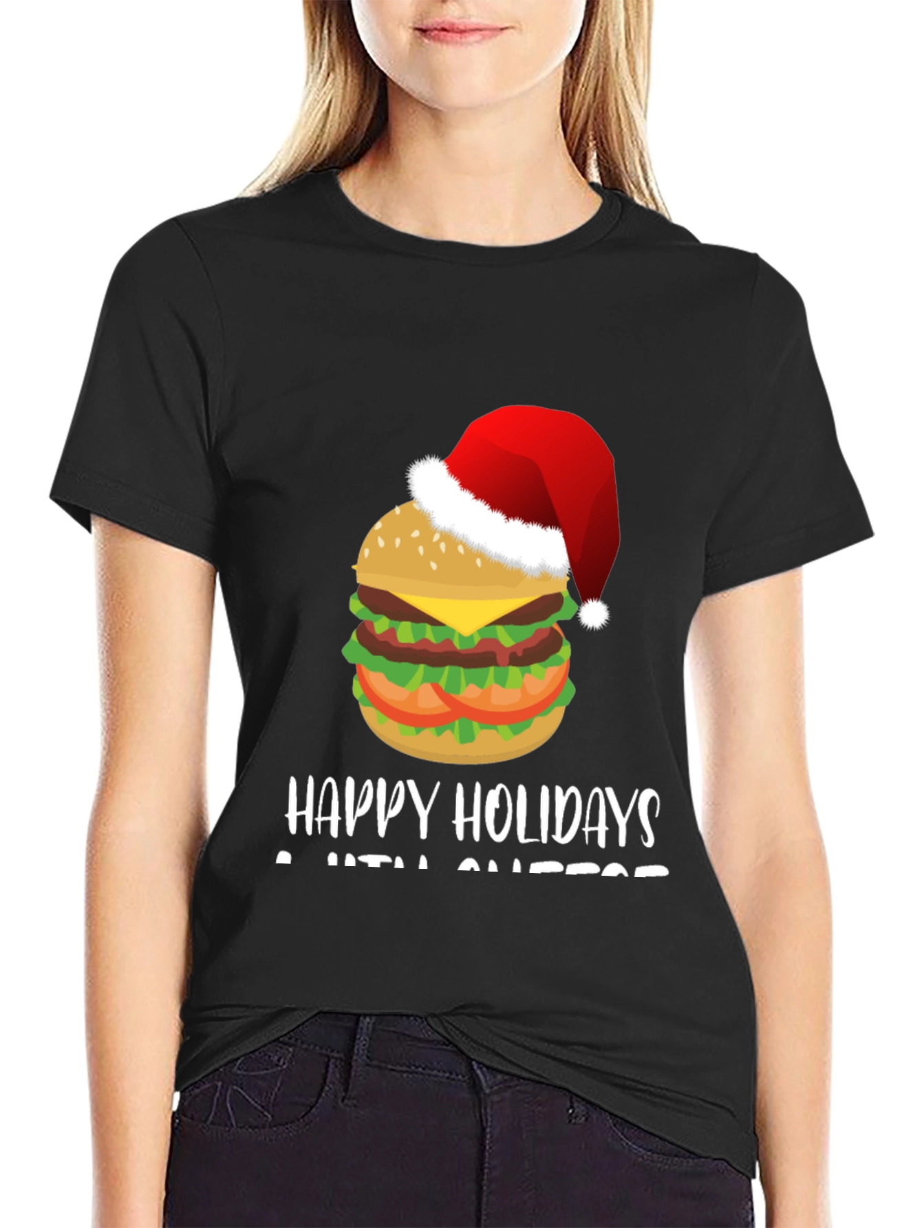 Festive Holiday Cheeseburger T-Shirt