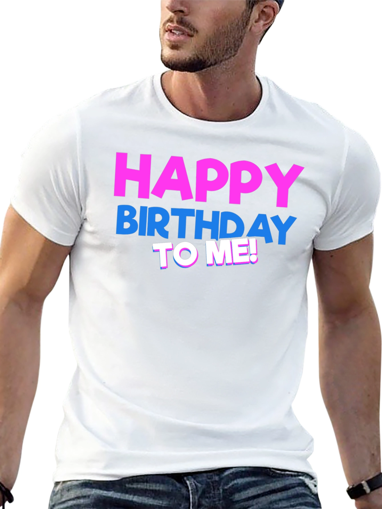 Happy Birthday To Me! Graphic T-Shirt - Black