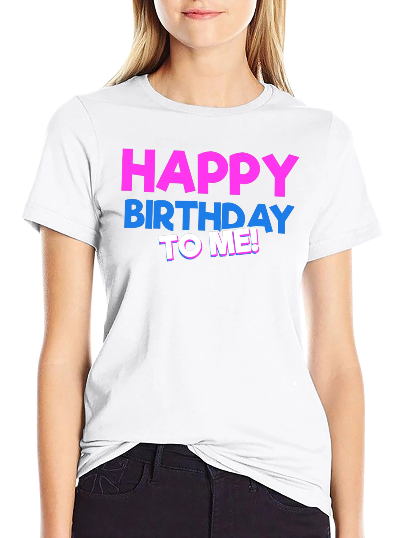 Happy Birthday To Me! Graphic T-Shirt - Black