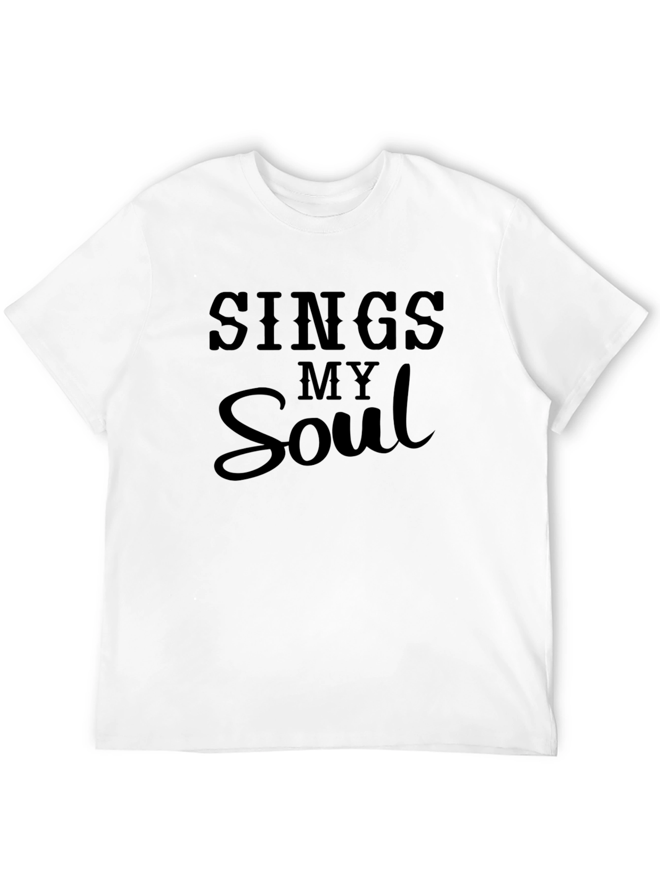 Sings My Soul Black Graphic Tee