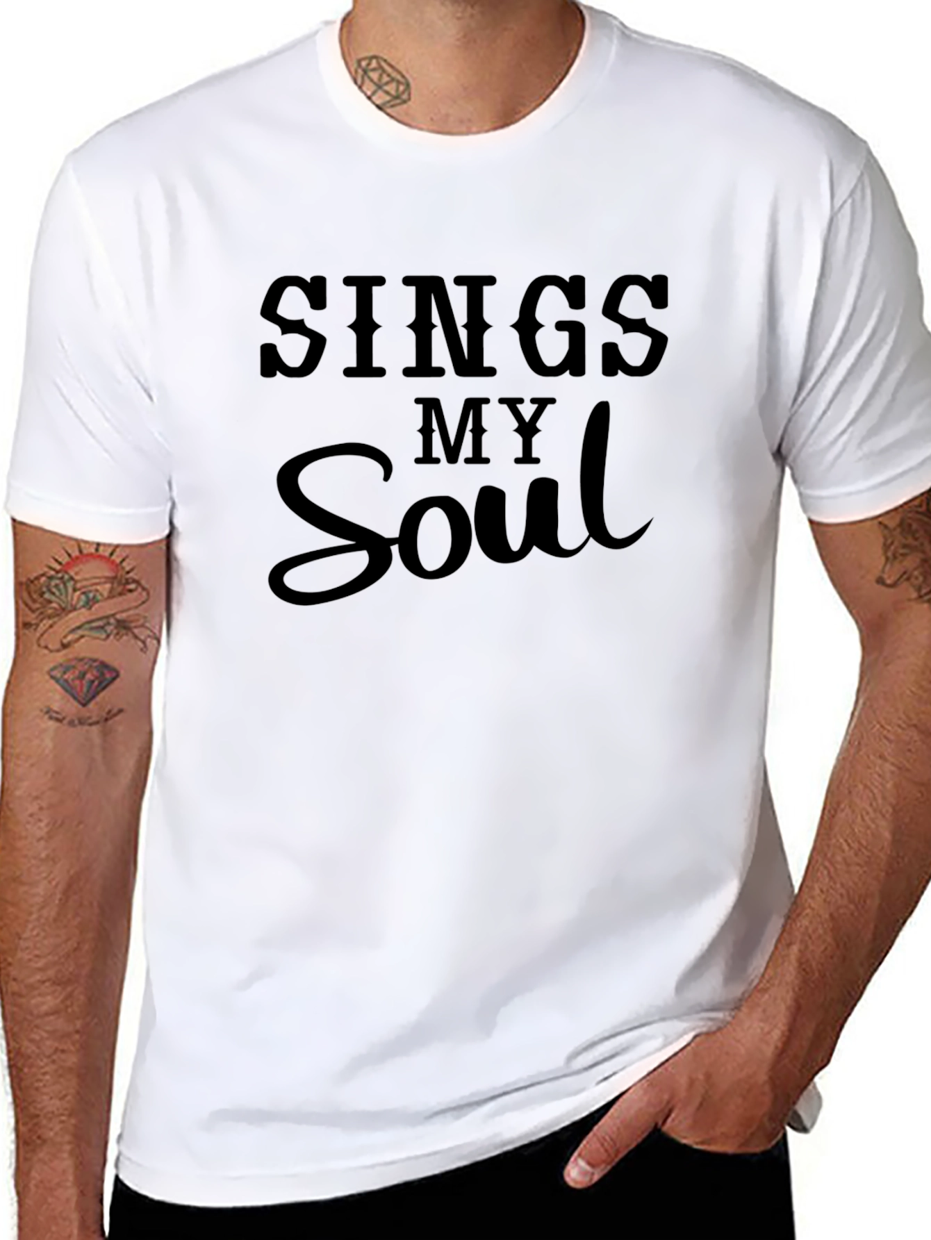 Sings My Soul Black Graphic Tee